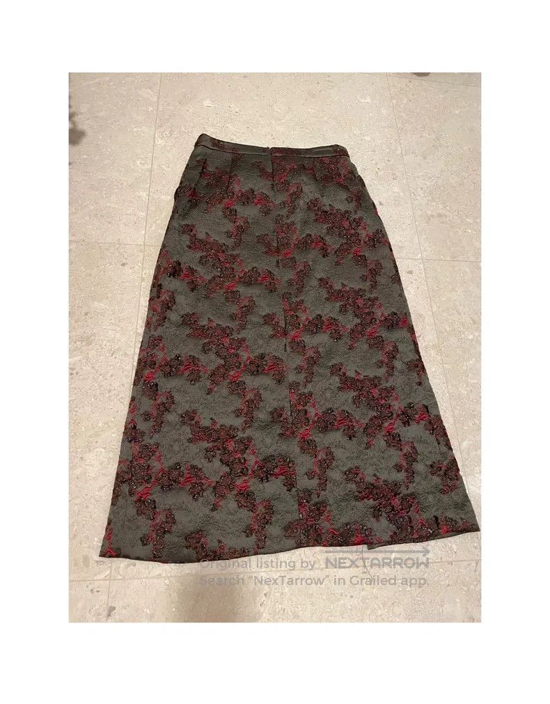 Dries Van Noten Dries Van Noten Runway-Style Brocade Midi Skirt Size 37" - 5 Thumbnail