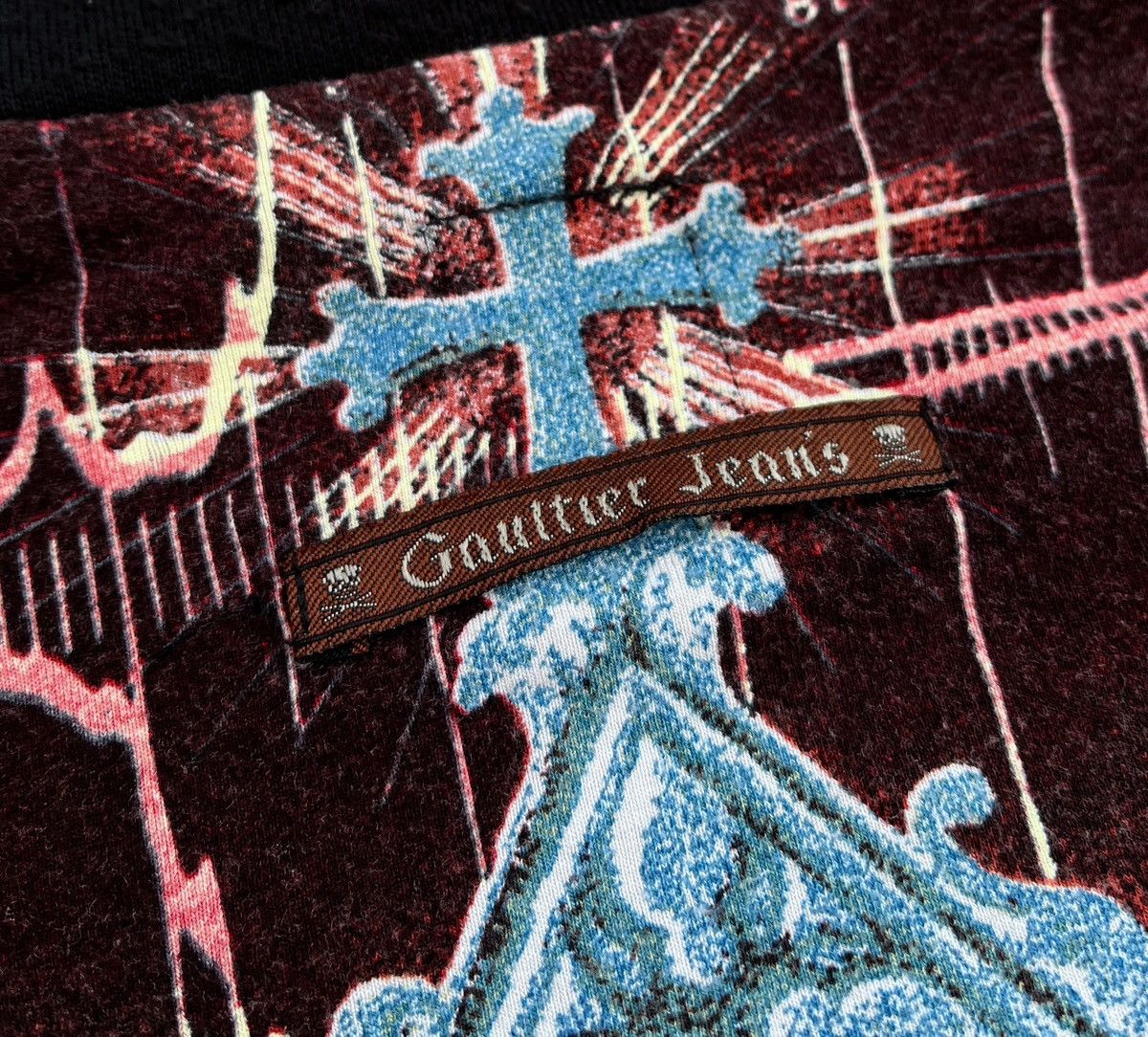 Vintage 🔥 Rare Vintage S/S 2000 Jean Paul Gaultier Printed Top Size M / US 6-8 / IT 42-44 - 9 Thumbnail