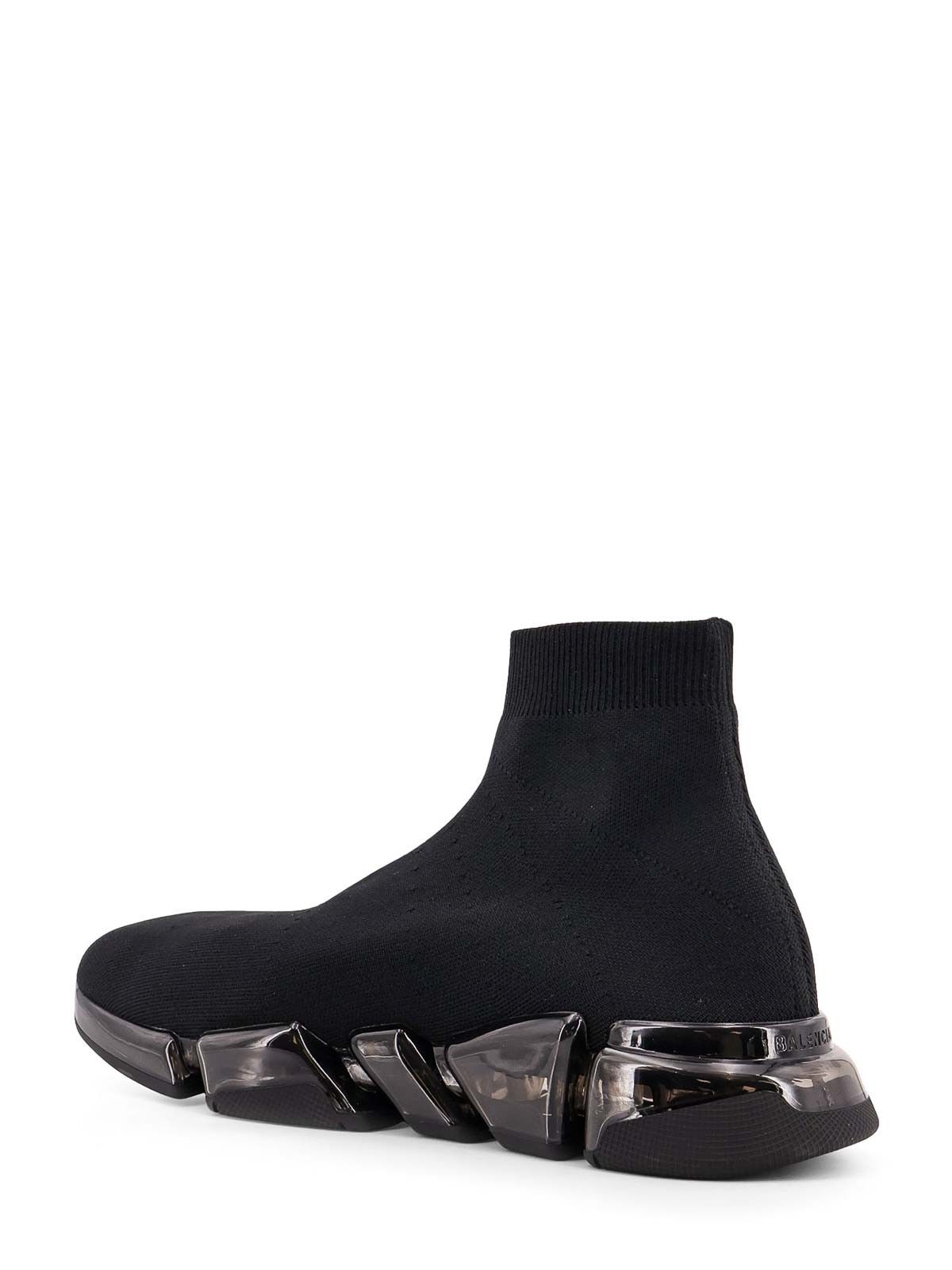 Balenciaga o1in1g1225 Speed 2.0 Full Clear Sole Graffiti Sneakers Size US 11 / EU 44 - 3 Thumbnail