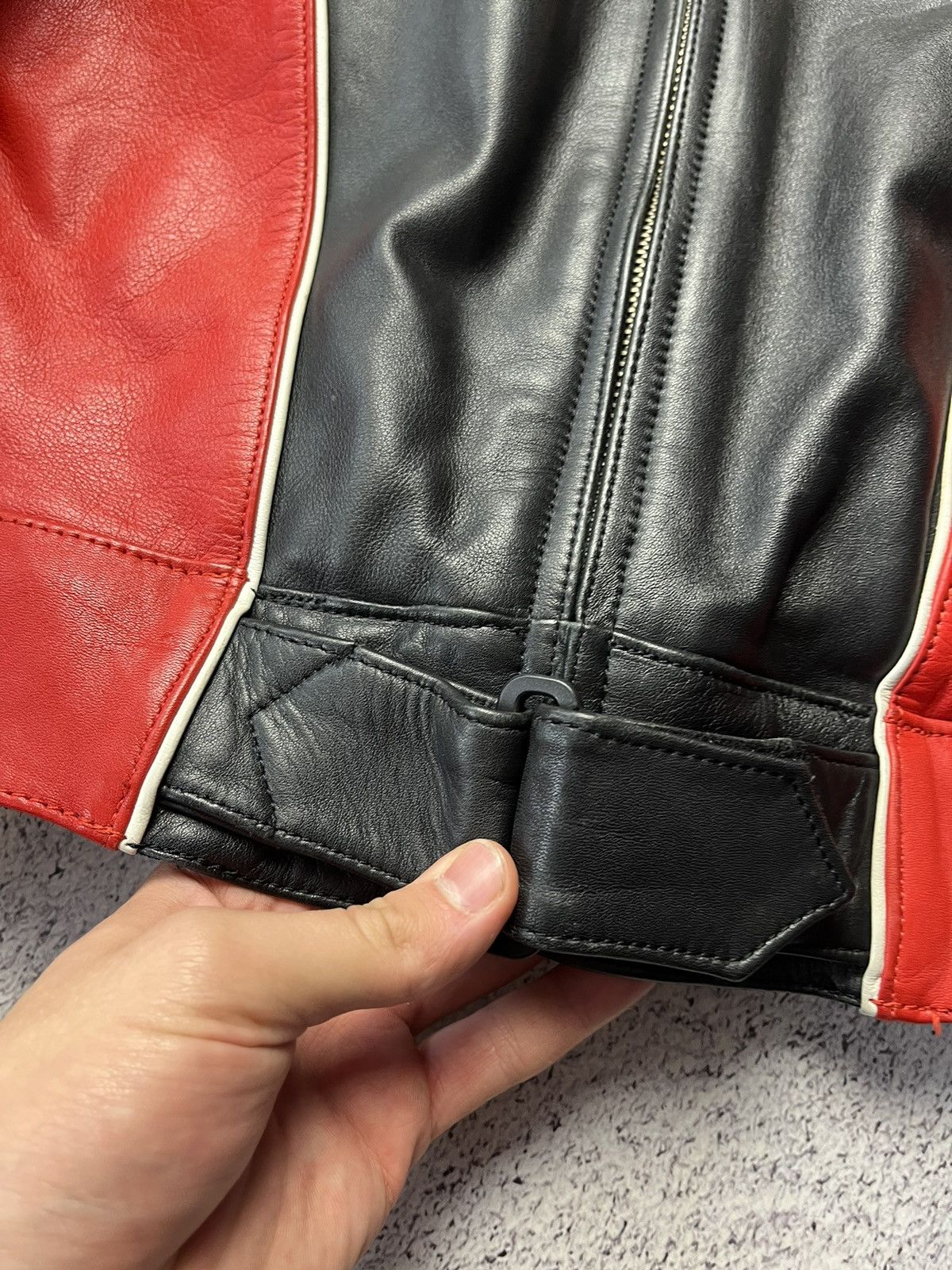 Vintage Vintage Sport Selection By Polo Leather Motorcycle Jacket Size S / US 4 / IT 40 - 13 Thumbnail