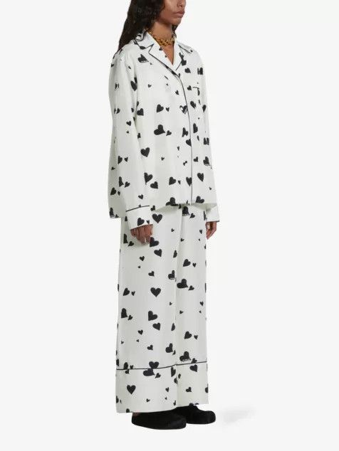 Marni o1w1db10824 Silk Trousers in White Size 30" / US 8 / IT 44 - 2 Thumbnail