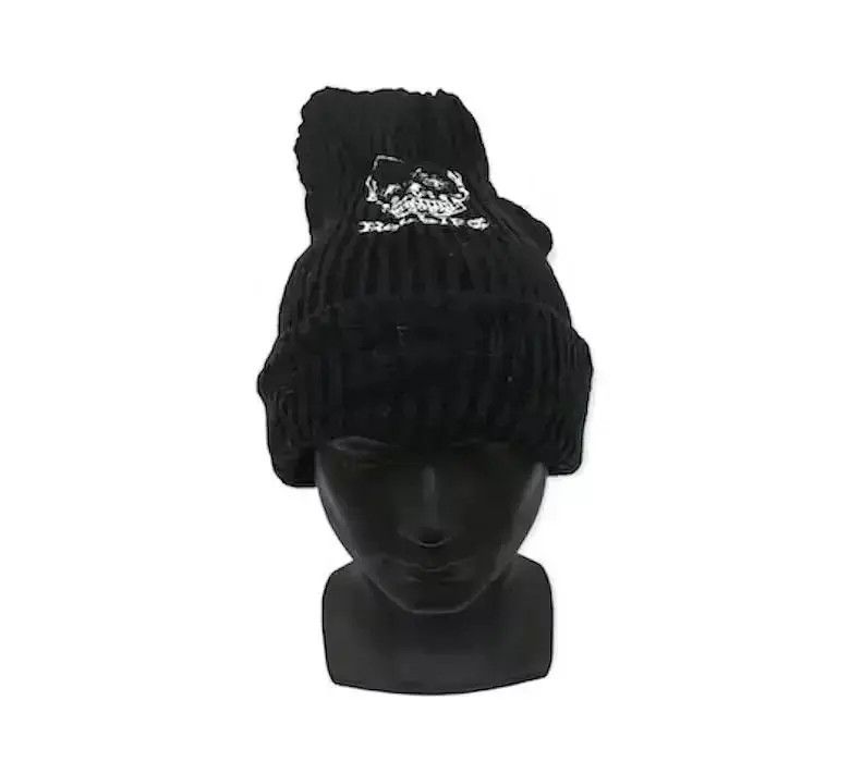 Japanese Brand Robbies Big Logo Skulls Seditionaries Beanie Hat Size ONE SIZE - 2 Thumbnail