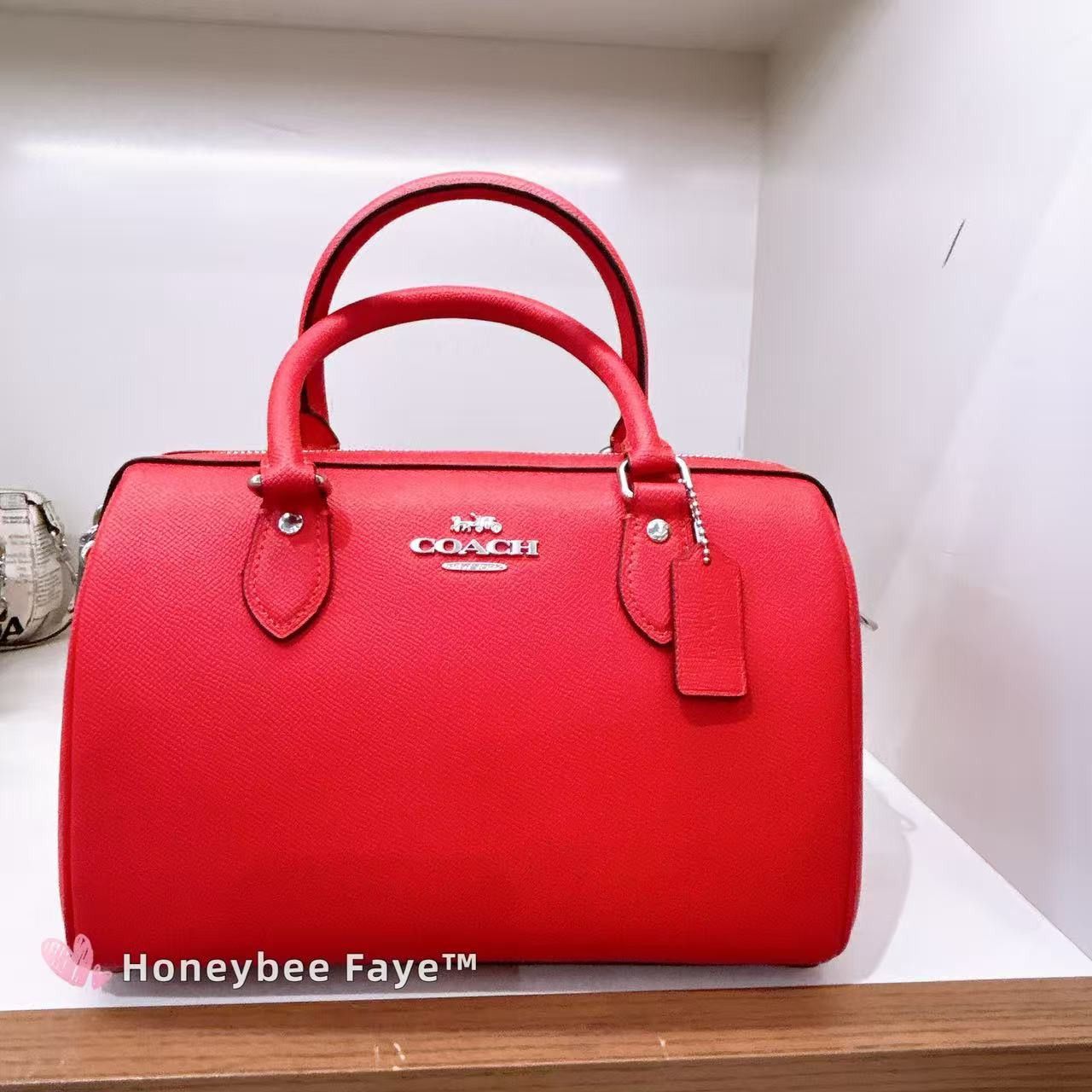 Coach NWT Coach Rowan Satchel CH282 Sliver/ Miami Red Size ONE SIZE - 1 Thumbnail