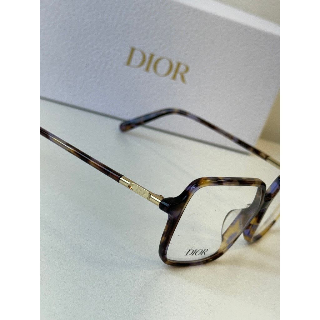 Dior NEW Dior Mini CD O S7F Square Eyeglasses Frames in Havana Size ONE SIZE - 7 Thumbnail
