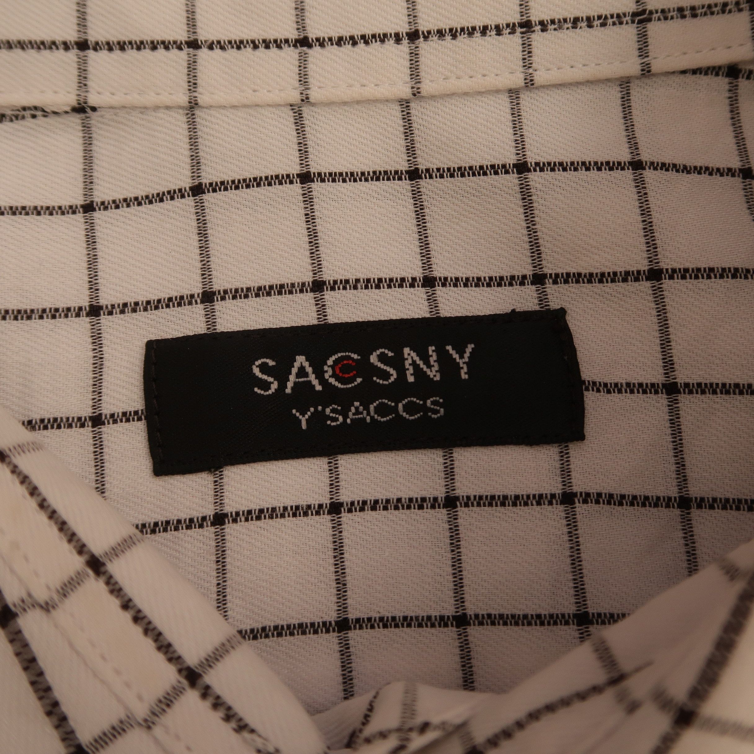 Yohji Yamamoto 90s Sacsny Y’Saccs Yohji Yamamoto Plaid Shirt Button Up Size US M / EU 48-50 / 2 - 4 Thumbnail
