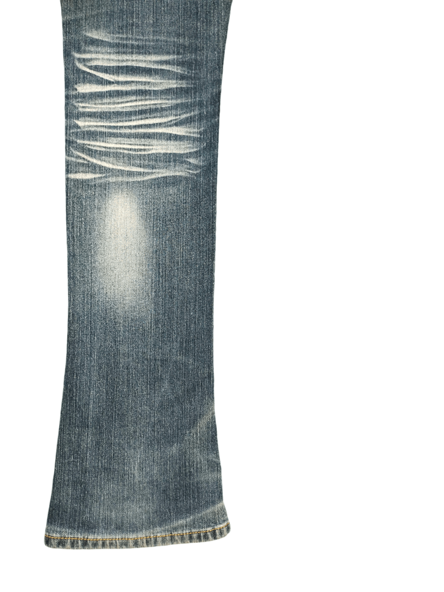 If Six Was Nine Flare Slim Jeans Nicole Club Clawmark Distress Faded Bootcut Size US 30 / EU 46 - 20 Thumbnail