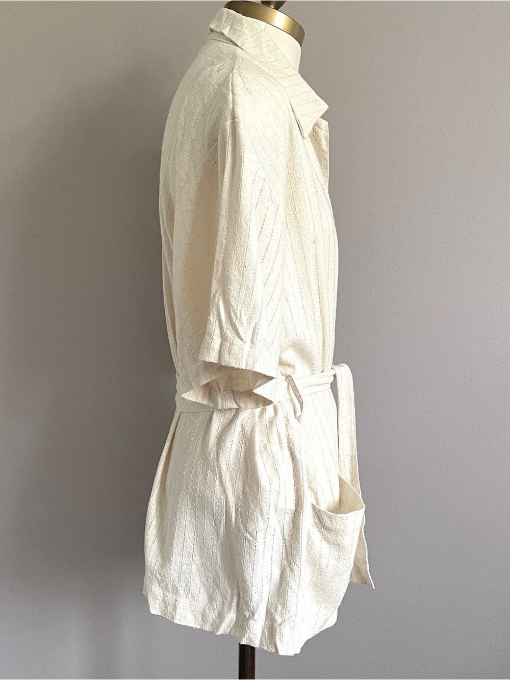 Vintage Vintage Raw Silk Short Sleeve Tunic Blouse Shirt - Large Size L / US 10 / IT 46 - 6 Thumbnail