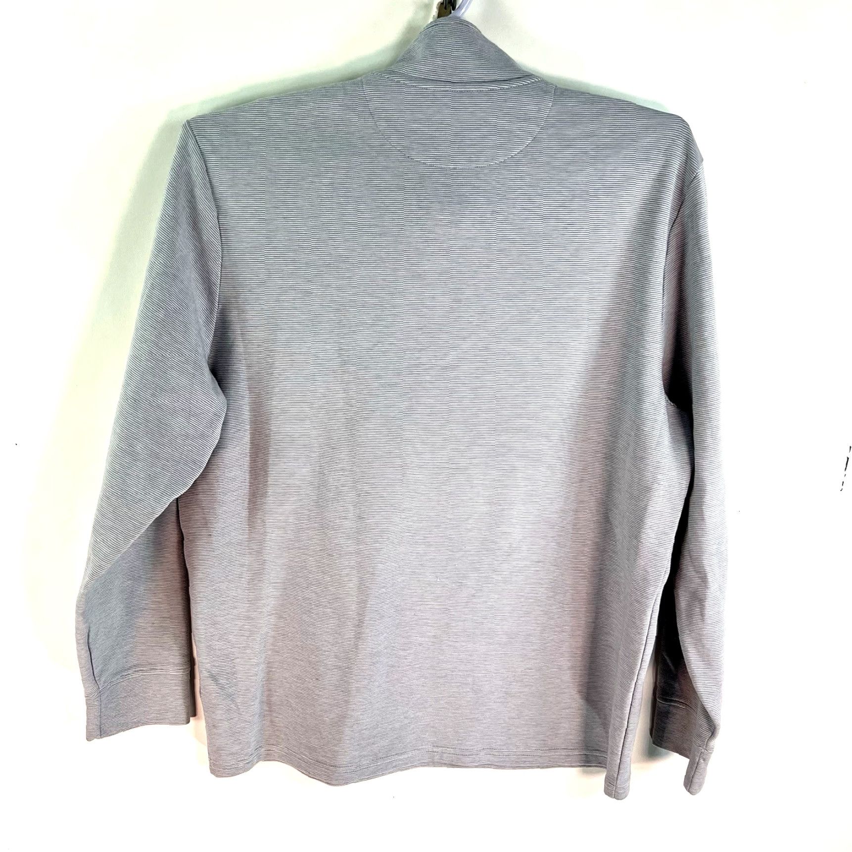 Vineyard Vines VINEYARD VINES 1/4 ZIP STRIPED PULL-OVER SWEATSHIRT Mens XL Gray Size US XL / EU 56 / 4 - 6 Thumbnail