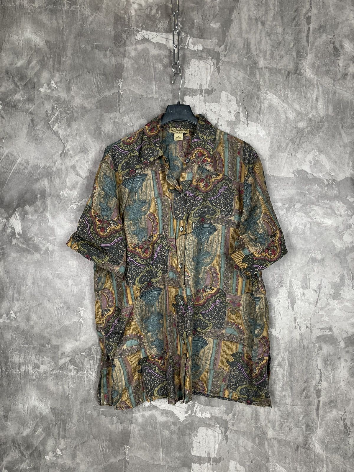 Japanese Brand × Vintage Avant Garde Y2K Vintage 90s Retro Multilogo Shirt Size US XL / EU 56 / 4 - 1 Thumbnail