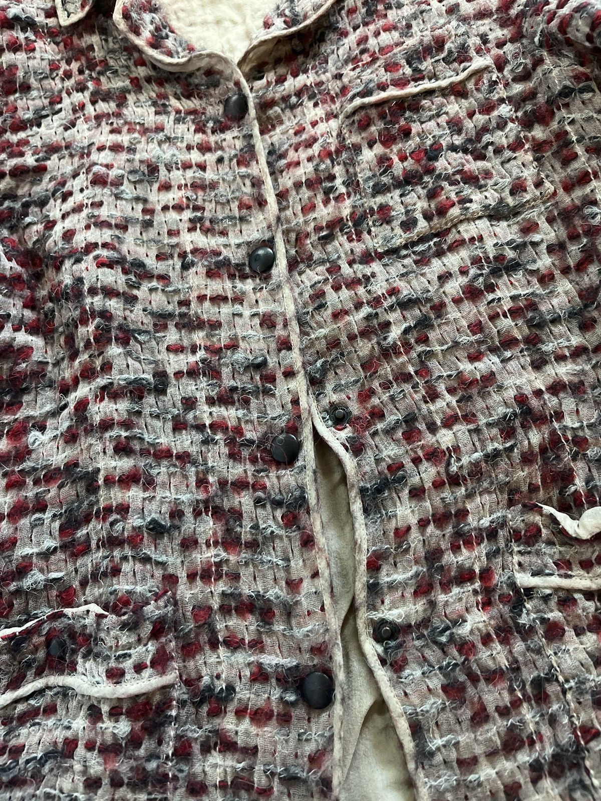Prada vintage CLOSED Tweed Button-Up Jacket Size M / US 6-8 / IT 42-44 - 4 Thumbnail