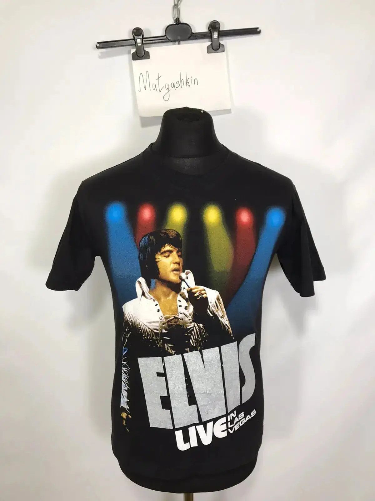 Band Tees × Vintage Vintage 90’s Elvis Presley t-shirt Size US M / EU 48-50 / 2 - 1 Thumbnail