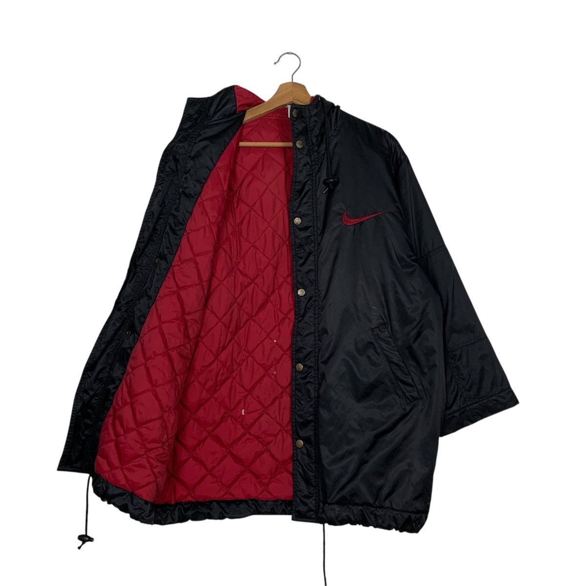Nike Vtg Nike Swoosh Big Logo Windbreaker Jacket Size US S / EU 44-46 / 1 - 8 Thumbnail