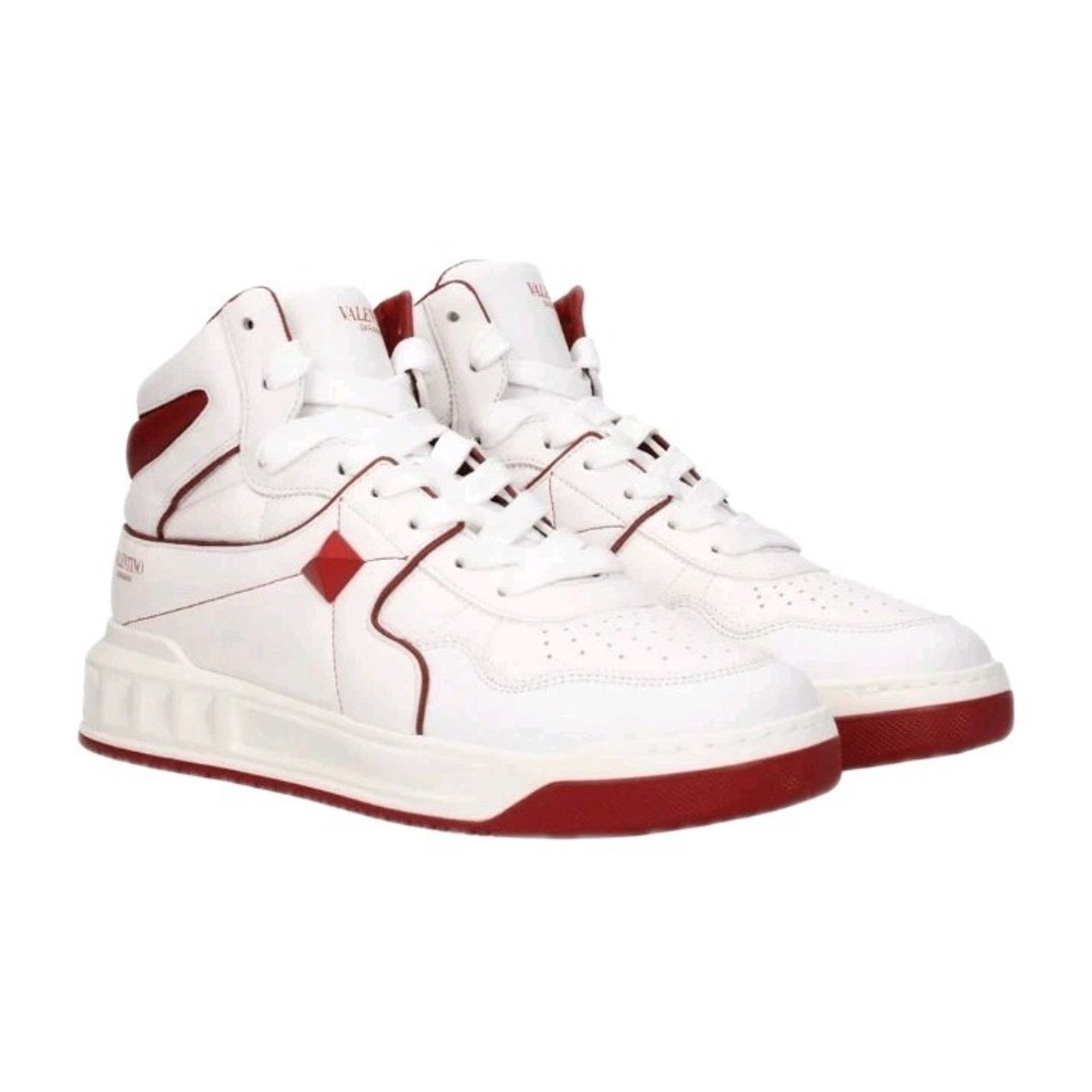 Valentino Valentino Garavani Sneakers Men Leather White/Red US 10. Size US 10 / EU 43 - 1 Thumbnail