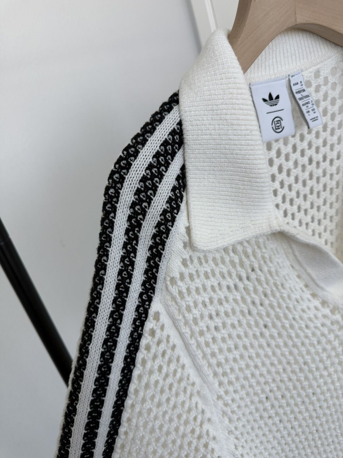 Adidas × CLOT Adidas x Edison Chen Crochet Polo Shirt Size US L / EU 52-54 / 3 - 3 Thumbnail