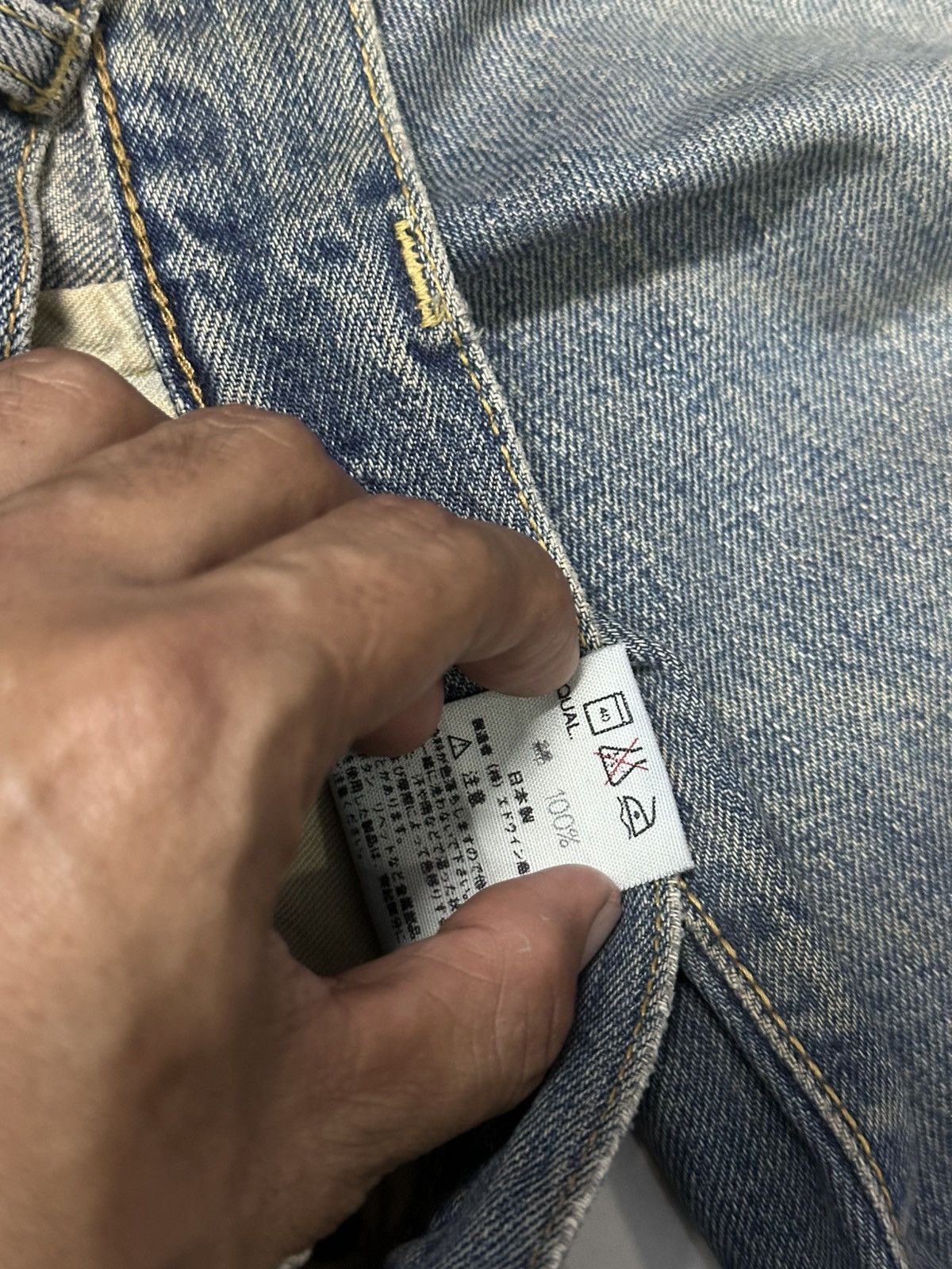 Kapital Vintage Edwin 505X Light Washed Selvedge Denim. Size US 32 / EU 48 - 6 Thumbnail