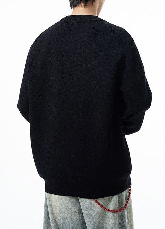 Japanese Brand × Vintage Retro punk fashion silhouette knit sweater knitwear Size US M / EU 48-50 / 2 - 4 Thumbnail