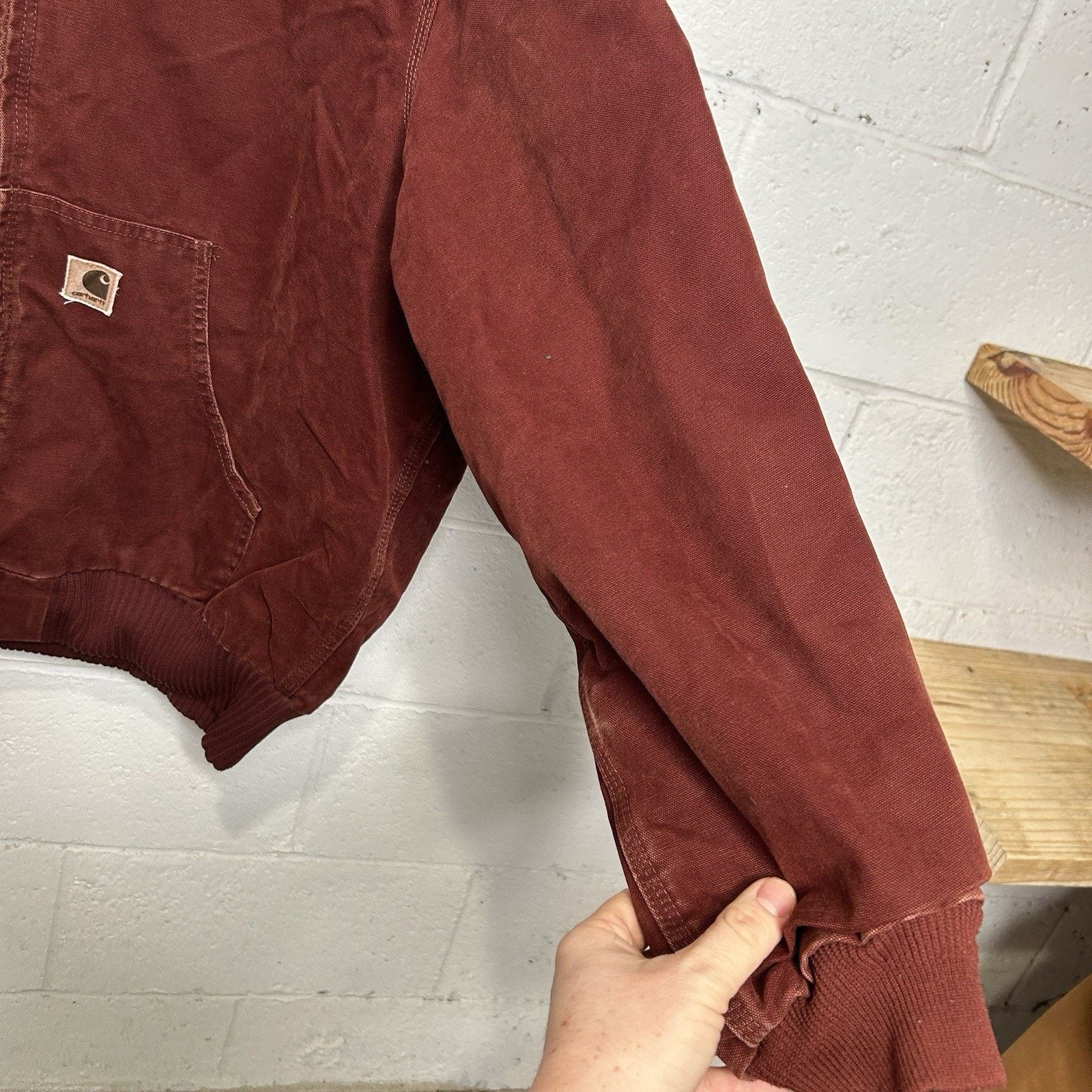 Carhartt Vintage Carhartt Quilted Hooded Active Jacket “Clay Red” Size US XL / EU 56 / 4 - 8 Thumbnail