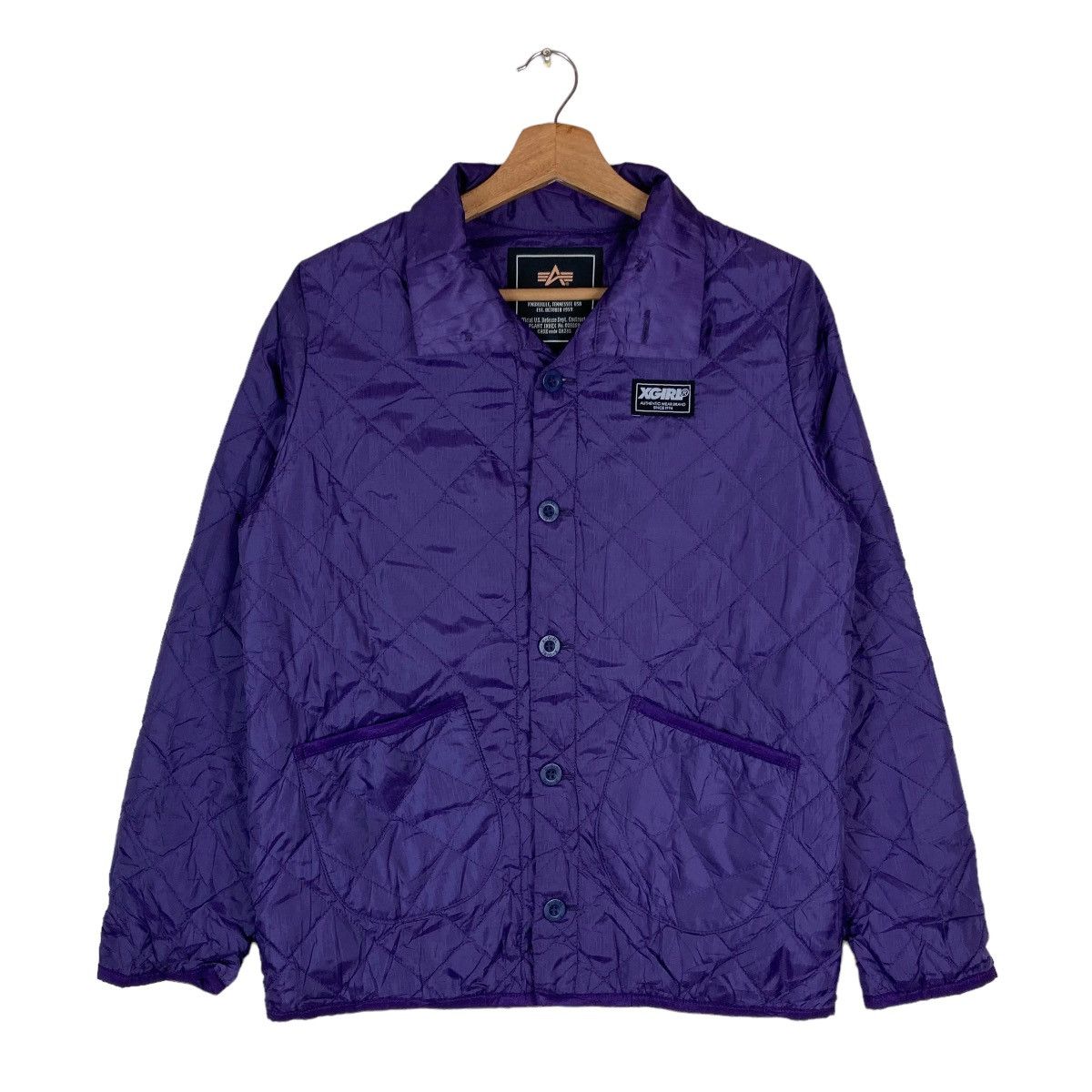 Alpha Industries Vintage Alpha Industries Collab with XGirl Flat Button Size US S / EU 44-46 / 1 - 1 Thumbnail