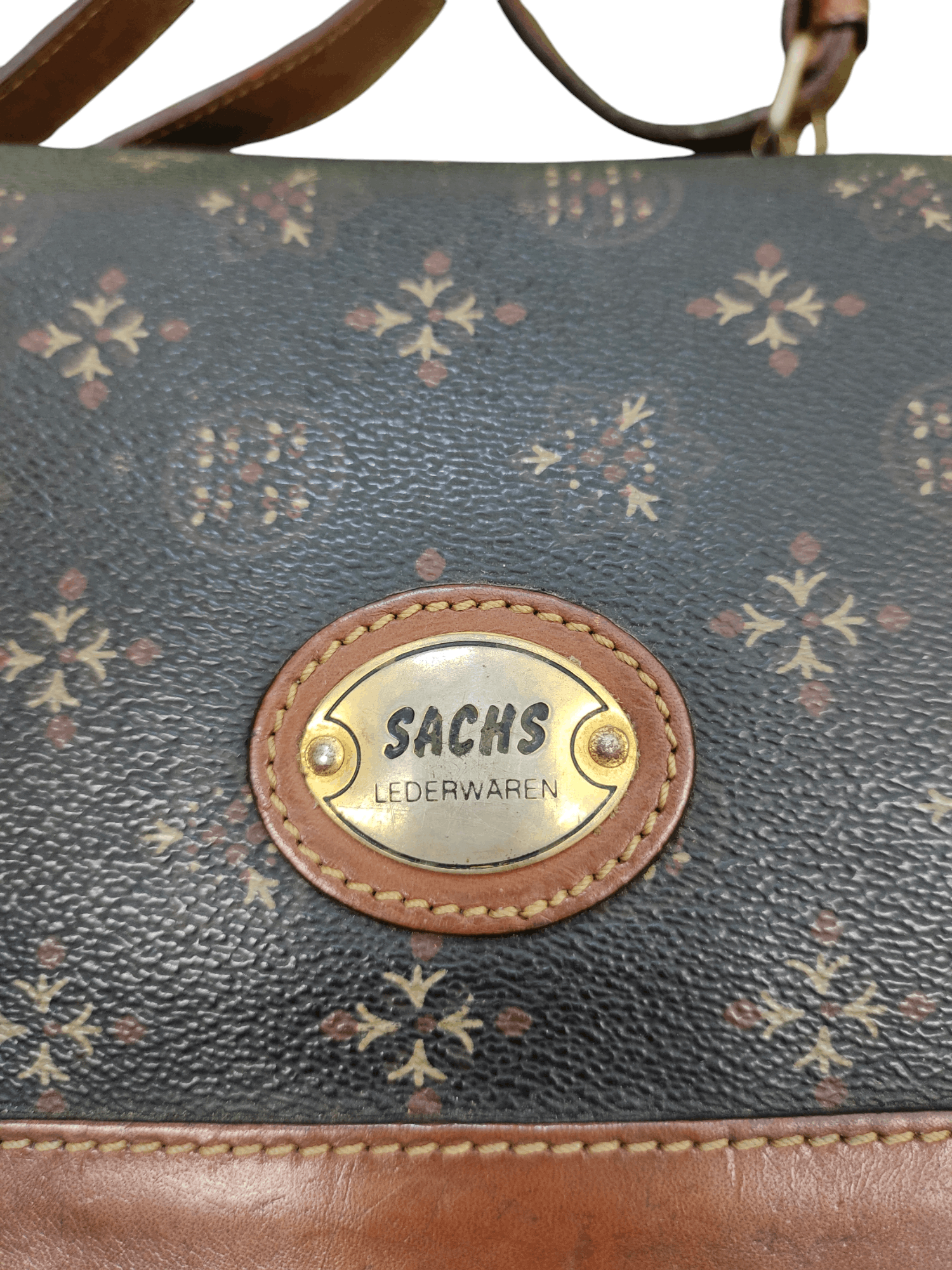 Leather Vintage Sachs Lederwaren Japan Patina Leather Crossbody Bag Size ONE SIZE - 6 Thumbnail