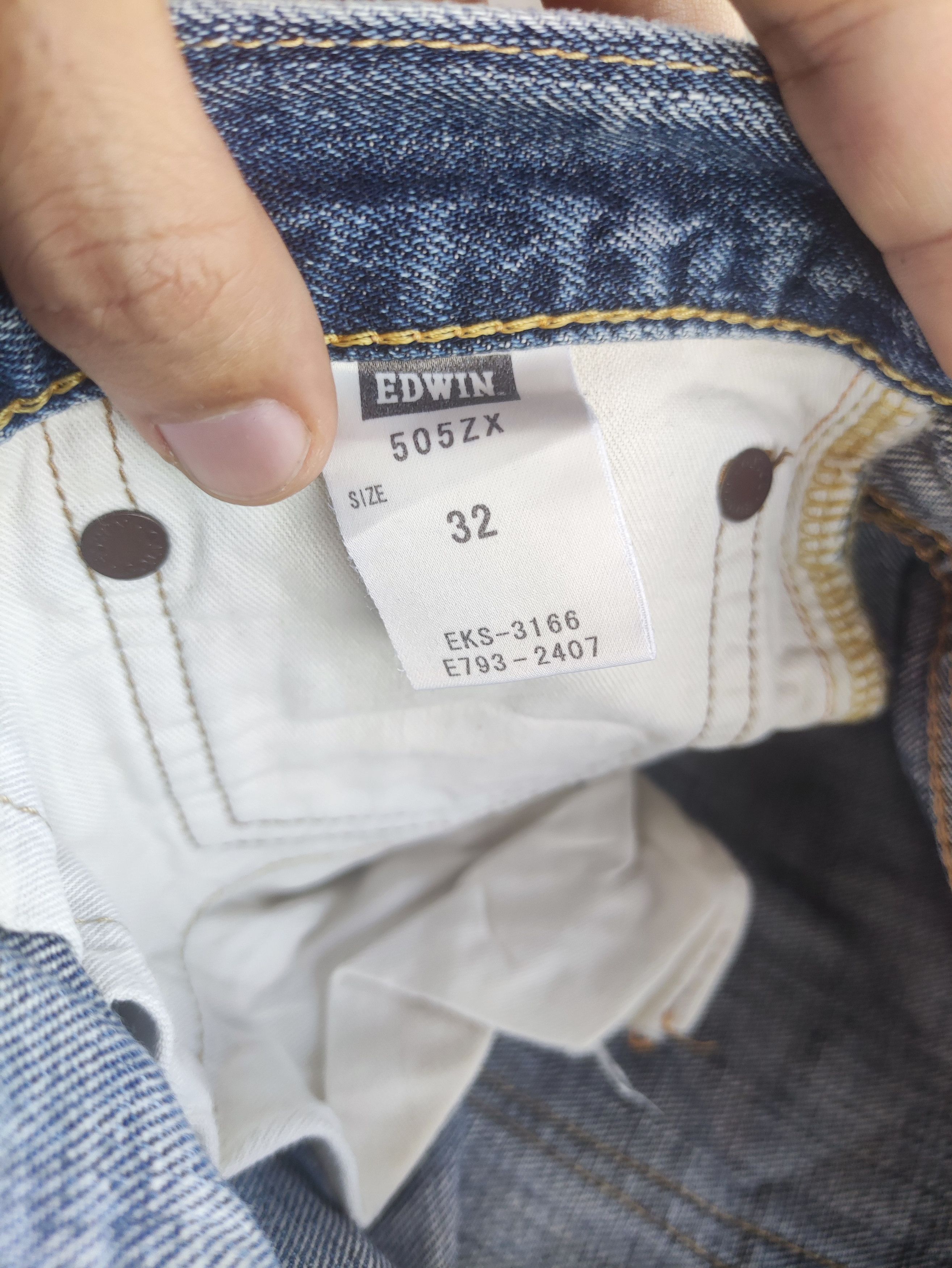 Edwin Vintage Edwin Brand Distressed Faded Denim Pants Size US 33 - 7 Thumbnail