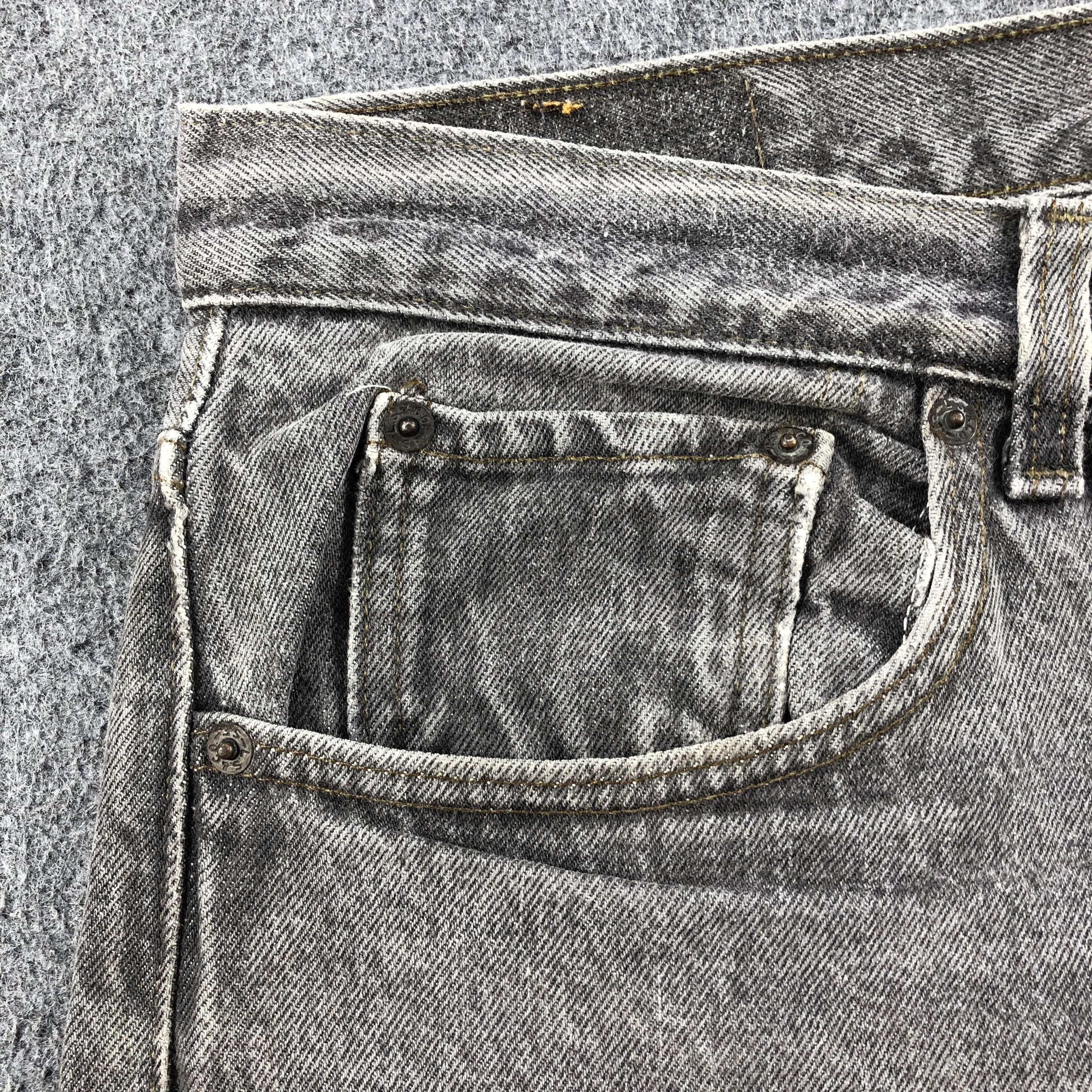 Levi's Vintage 90s Levis 501 Faded Black Jeans-J1648 Size US 38 / EU 54 - 10 Thumbnail