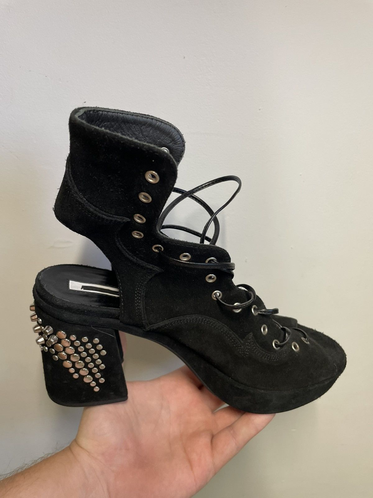 Alexander McQueen MCQ by Aleksander McQueen heels Boots mainline avant garde Size US 7 / IT 37 - 5 Thumbnail