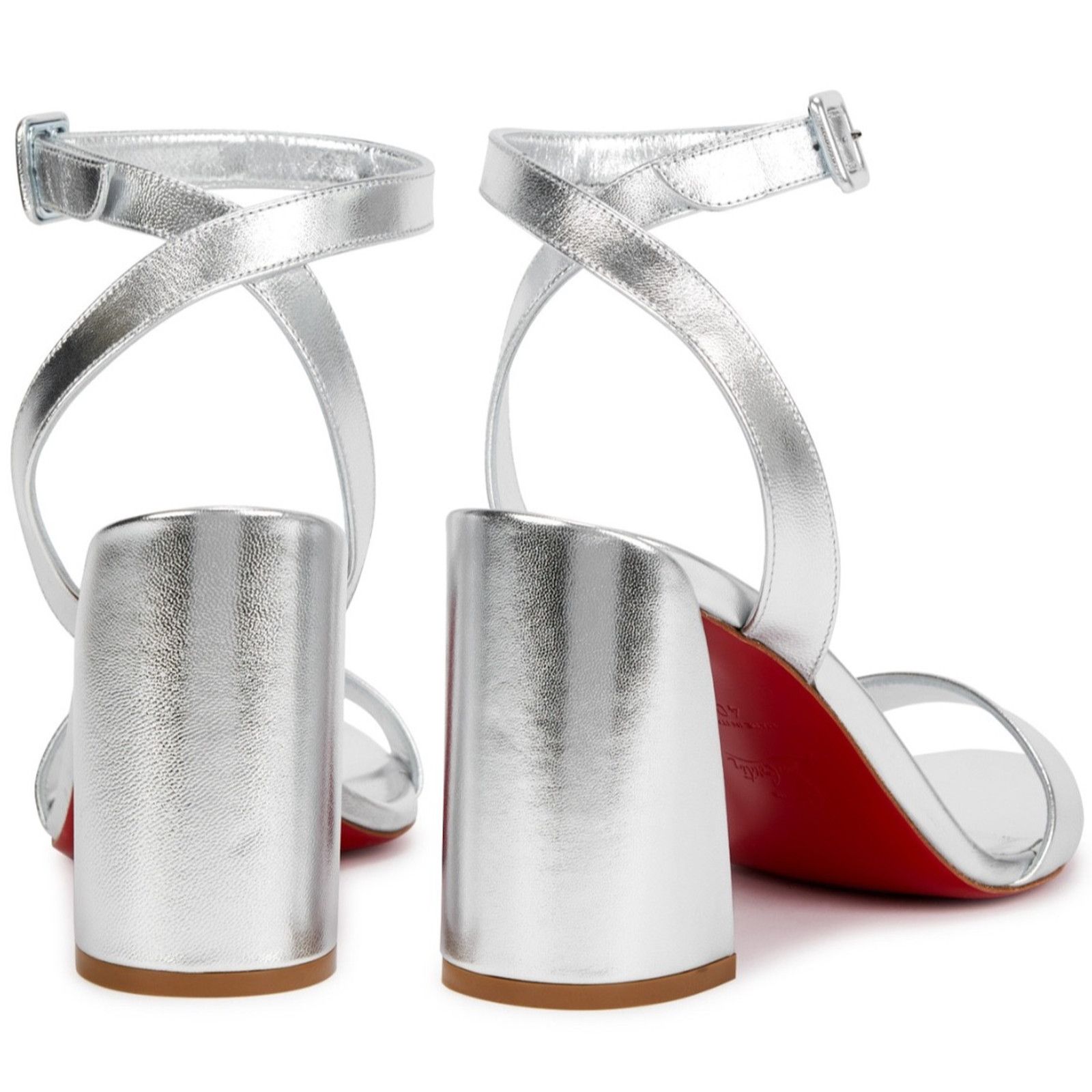 Christian Louboutin Christian Louboutin Miss Sabina 85 Silver Sandal 37 Size US 6 / IT 36 - 14 Thumbnail