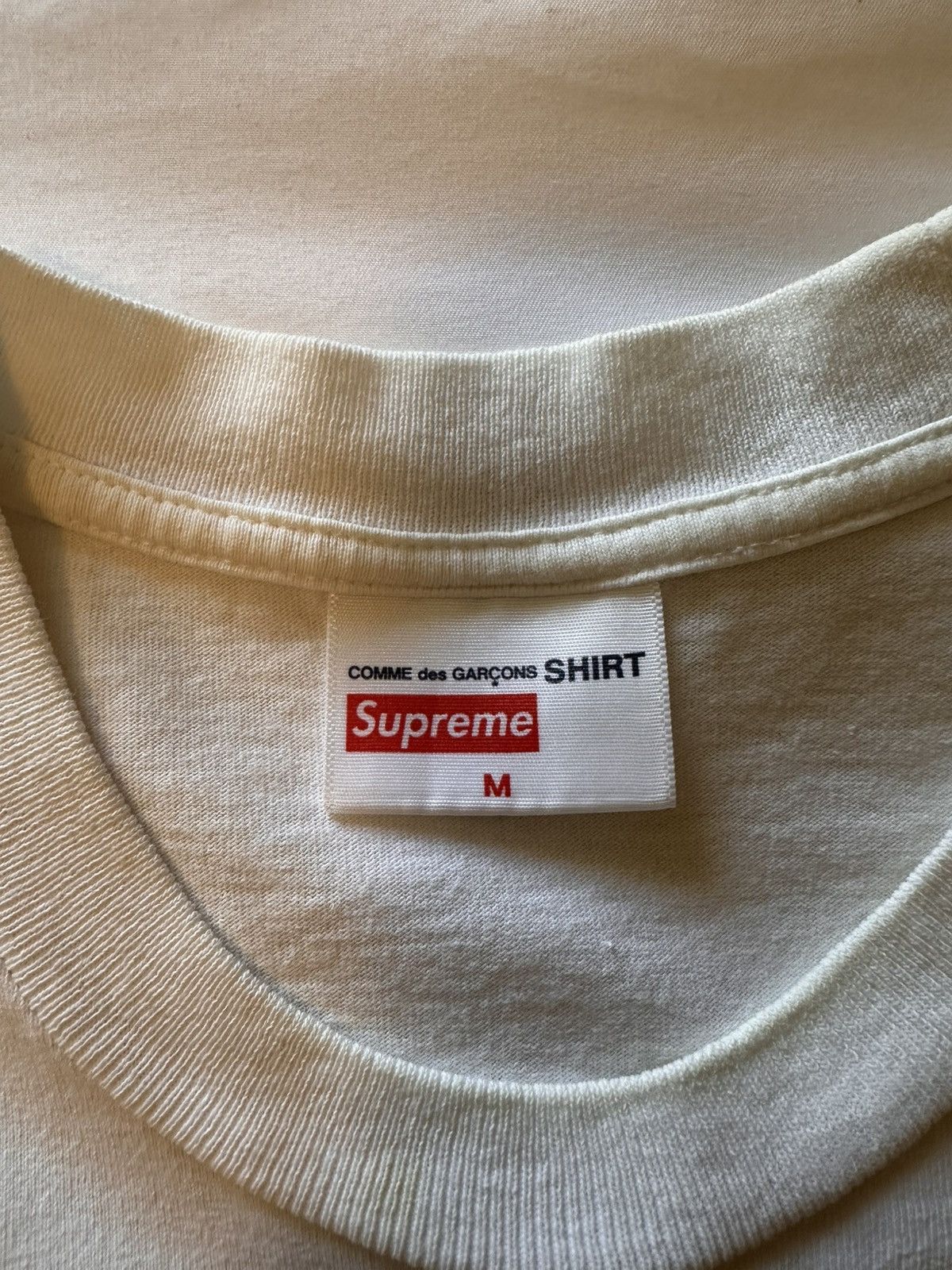 Comme des Garcons SHIRT × Supreme Supreme CDG Split Box Logo Tee Size US M / EU 48-50 / 2 - 3 Thumbnail
