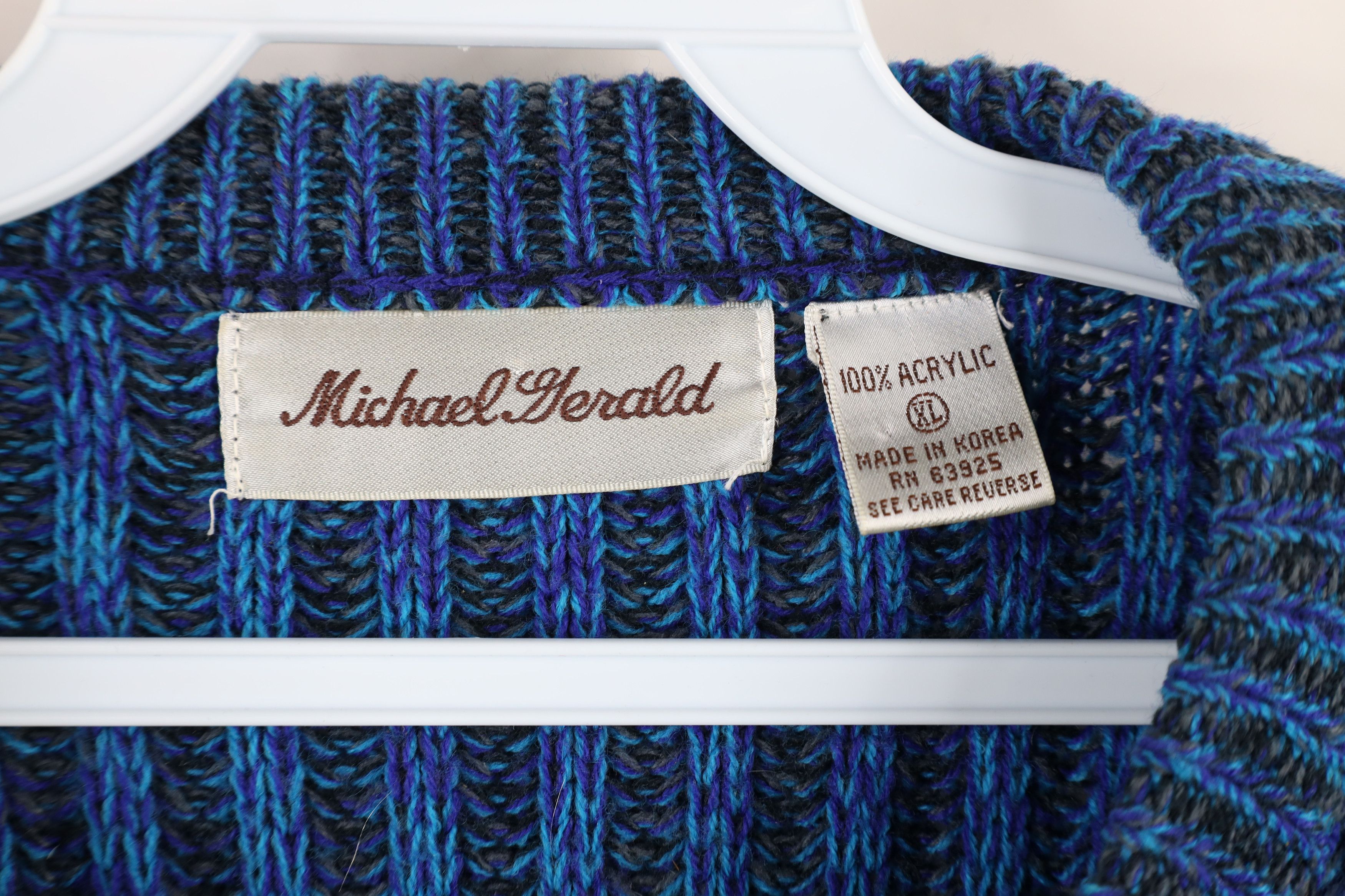 Vintage Vintage 90s Streetwear Chunky Ribbed Knit Crewneck Sweater Size XL / US 12-14 / IT 48-50 - 4 Thumbnail