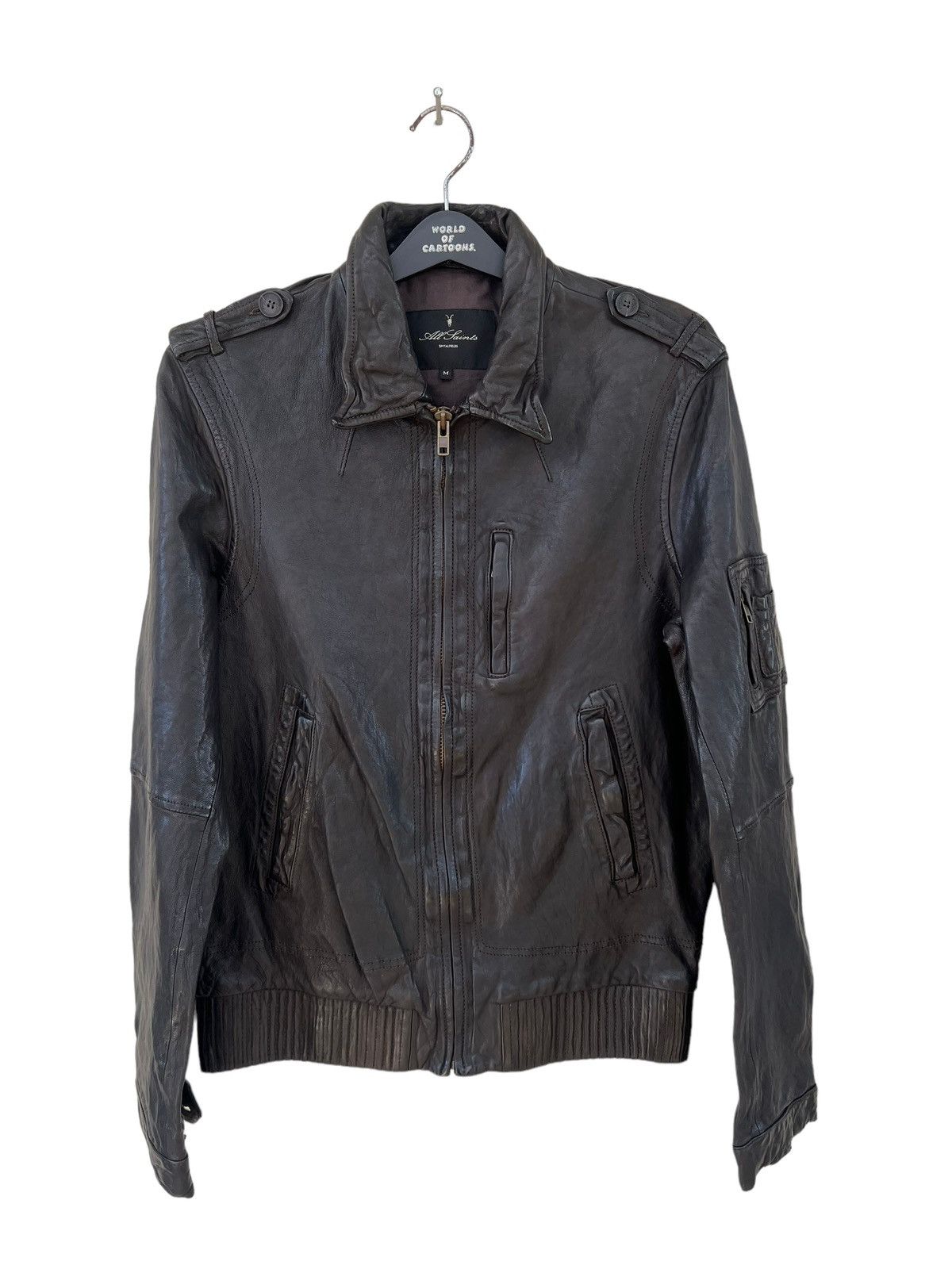Allsaints SS 08 AllSaints Spitalfields Patina Leather Snitch Jacket Size US M / EU 48-50 / 2 - 6 Thumbnail