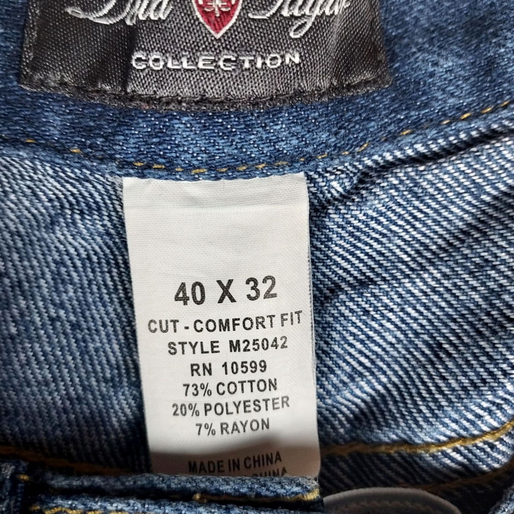 Vintage David Taylor Mens Jeans 40x32 Blue Comfort Fit Straight 5-Pocket Denim High Rise Regular Rise Vintage No Size US 40 / EU 56 - 6 Thumbnail