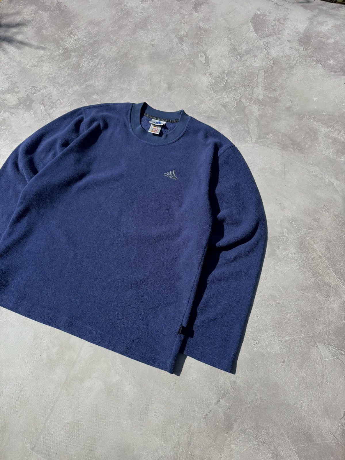 Adidas Vintage 00s Adidas Fleece Crewneck Sweatshirt Size US S / EU 44-46 / 1 - 2 Thumbnail