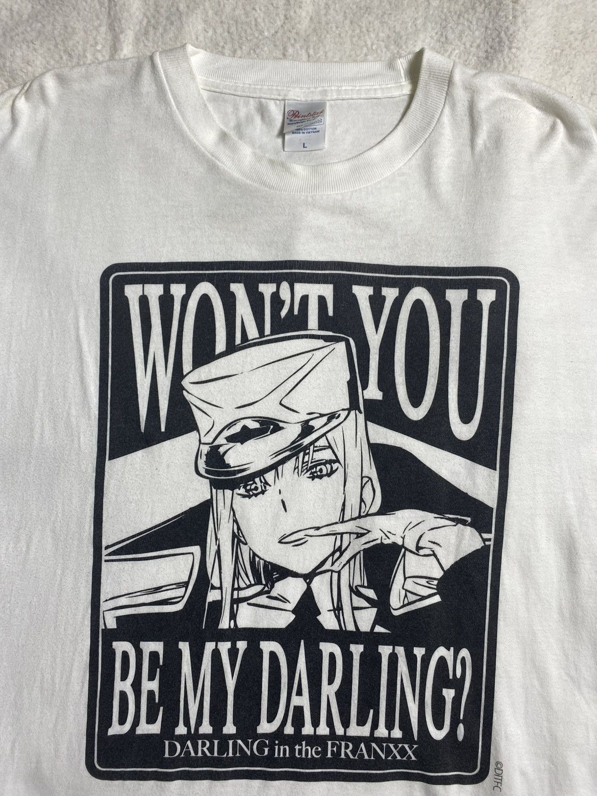 Anime Rare Darling In The Franxx Zero Two Japan Movie Vintage Size US L / EU 52-54 / 3 - 3 Thumbnail