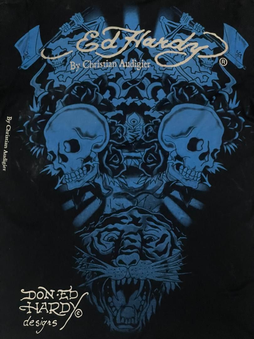 Ed Hardy Ed Hardy x Christian Audigier punk Skull gothic Tshirt Size US S / EU 44-46 / 1 - 6 Thumbnail