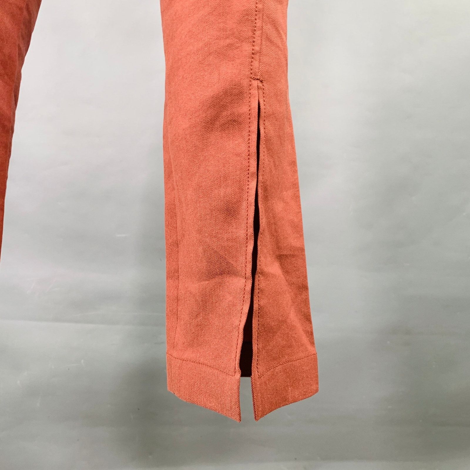 Rejina Pyo Size 6 Brown Brick Linen Blend One Pocket Dress Pants Size 28" / US 6 / IT 42 - 2 Thumbnail