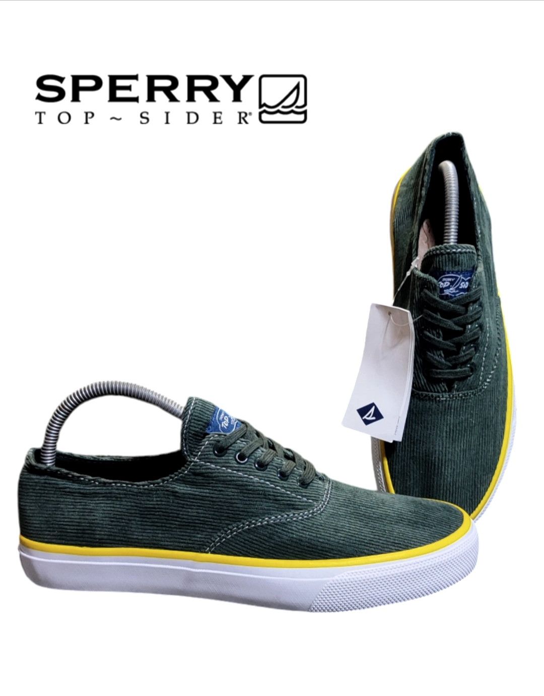 Sperry Sperry Top-Sider Corduroy Green Mens Size US 8 / EU 41 - 1 Thumbnail