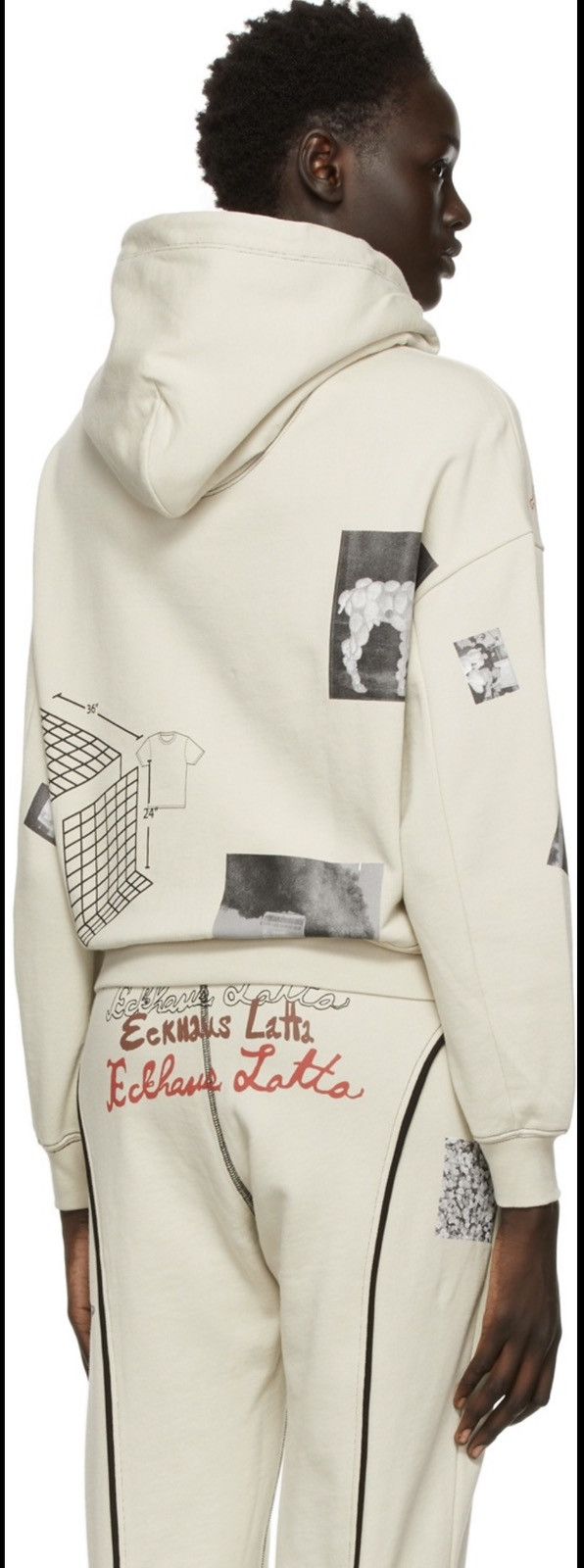 Eckhaus Latta Eckhaus Latta Beige Miscellaneous Hoodie Size US S / EU 44-46 / 1 - 10 Thumbnail