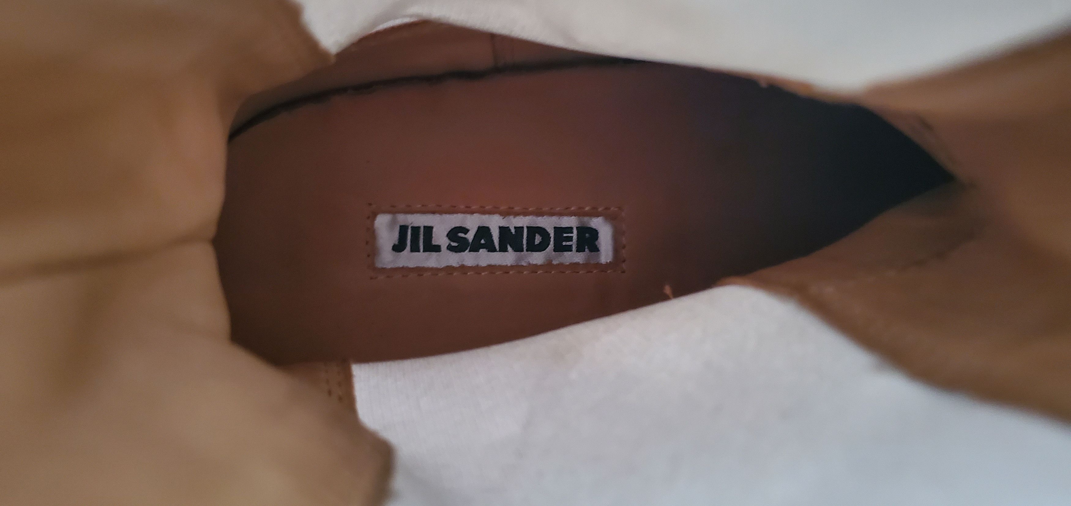 Jil Sander JIL SANDER White Leather Summer Hi Chunky Sole Sneakers Size US 9 / IT 39 - 7 Thumbnail