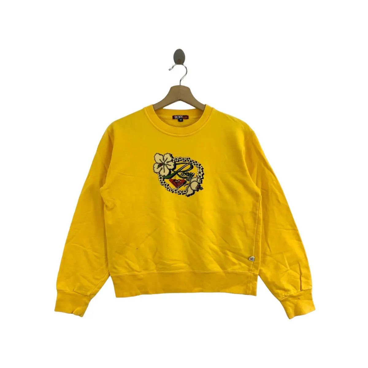 Quiksilver Vtg QUIKSILVER ROXY SURFING Hibiscus Floral Sweatshirt Size M / US 6-8 / IT 42-44 - 1 Thumbnail