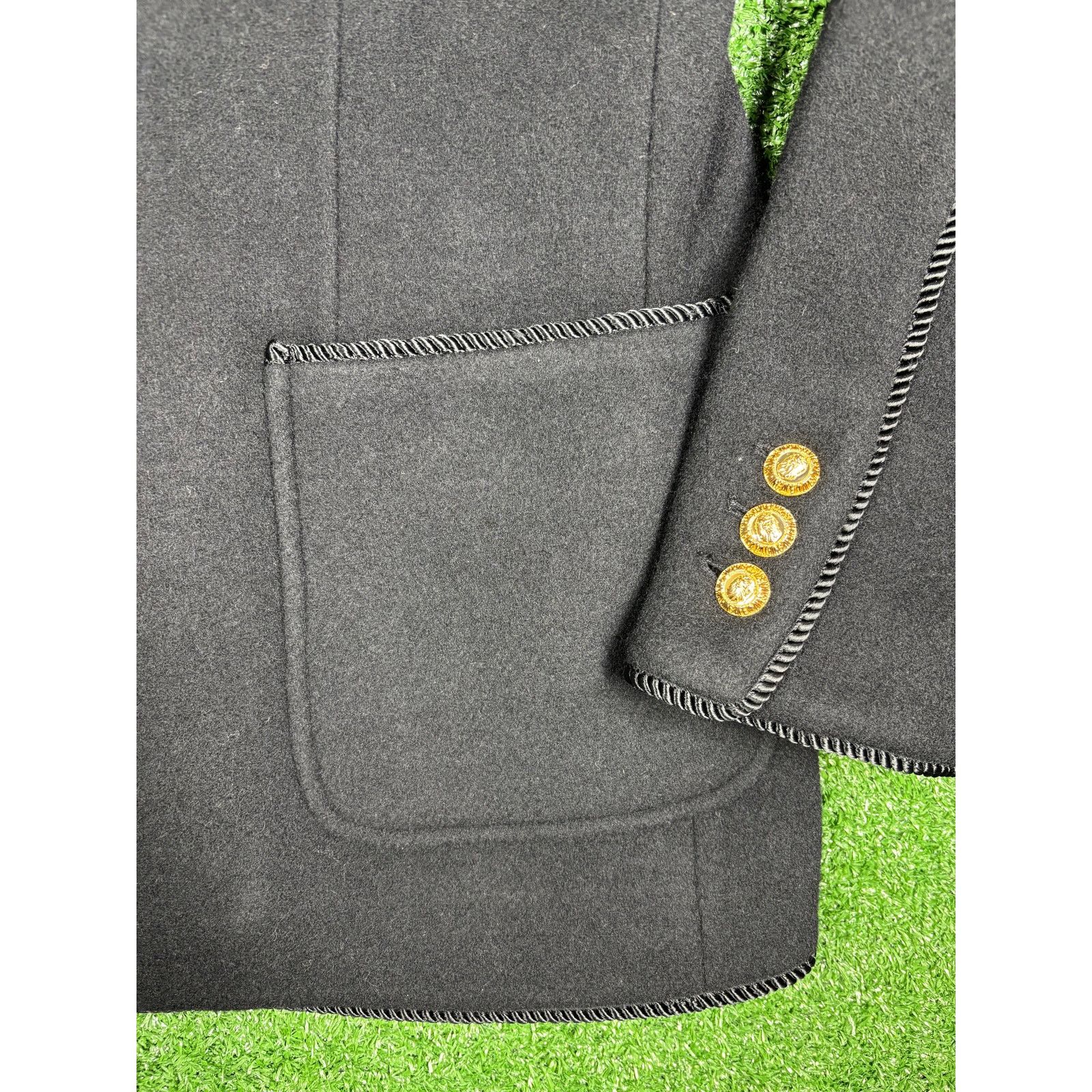 Bape Bape Black Collarless Wool Black Chinese Jacket Size XL Size US XL / EU 56 / 4 - 3 Thumbnail