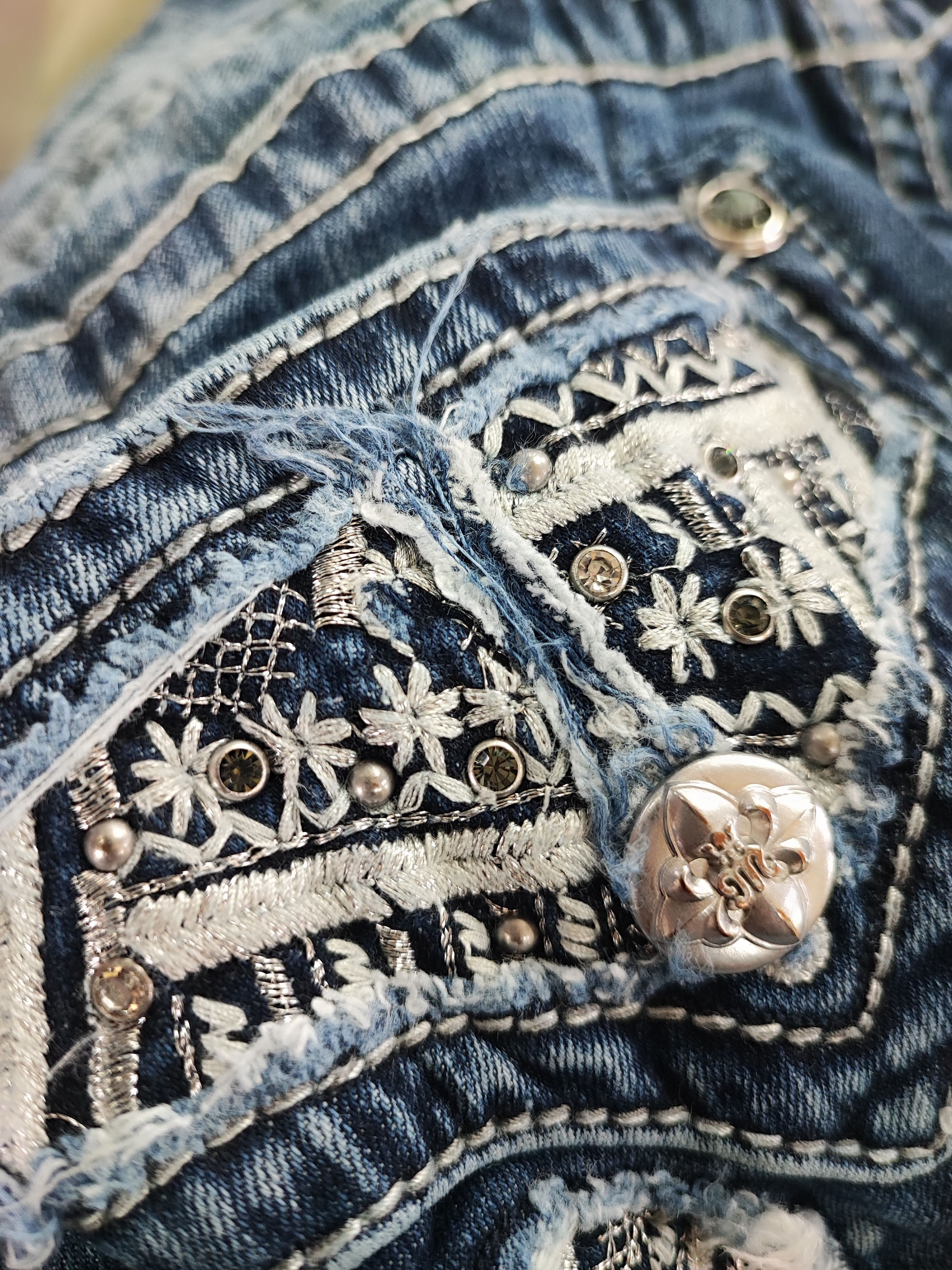 Affliction MISS ME WOMENS DENIM JEANS Size 38" / US 16 / IT 52 - 5 Thumbnail