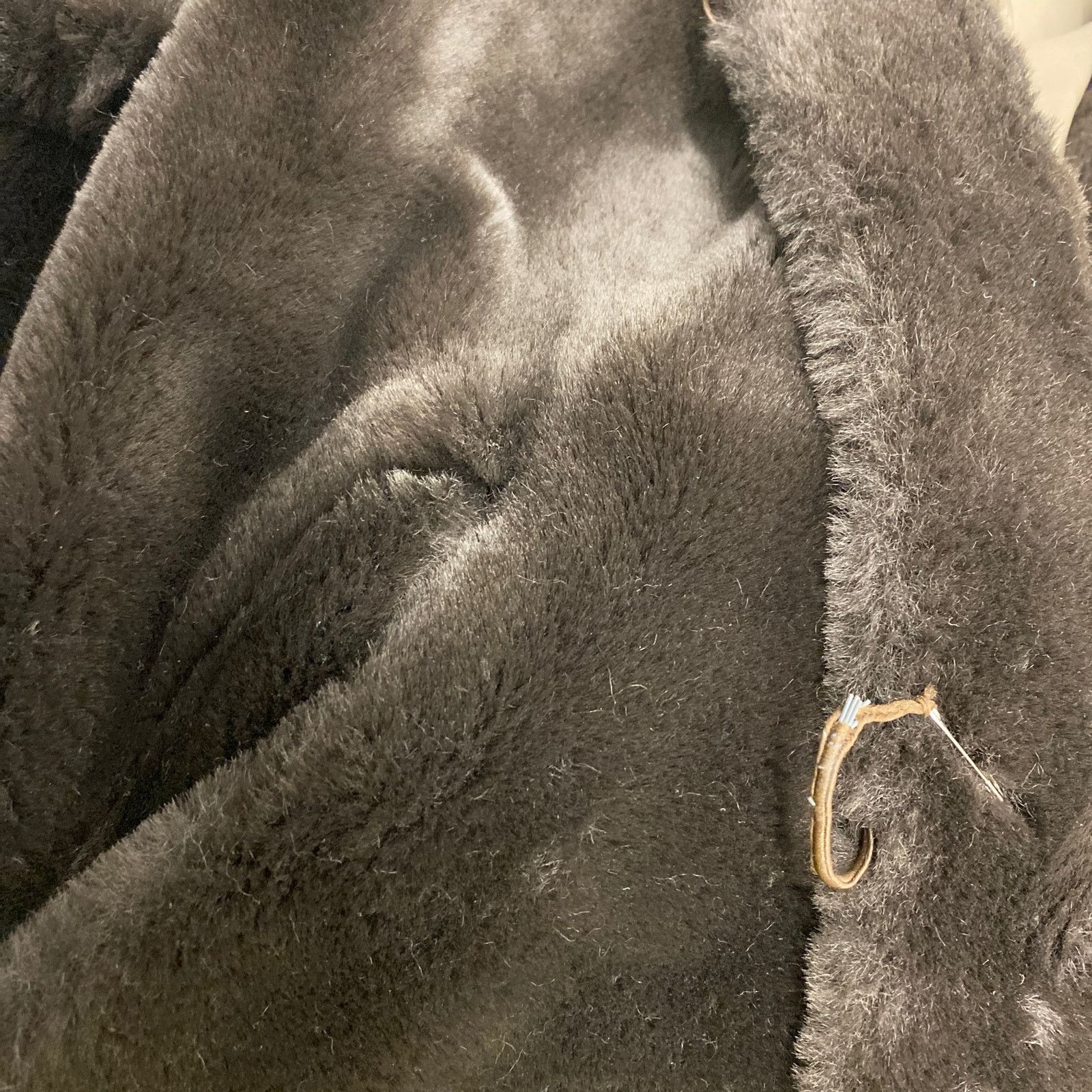 Vintage Faux Fur LINED REVERSIBLE Coat by J. Percy Large Size L / US 10 / IT 46 - 4 Thumbnail