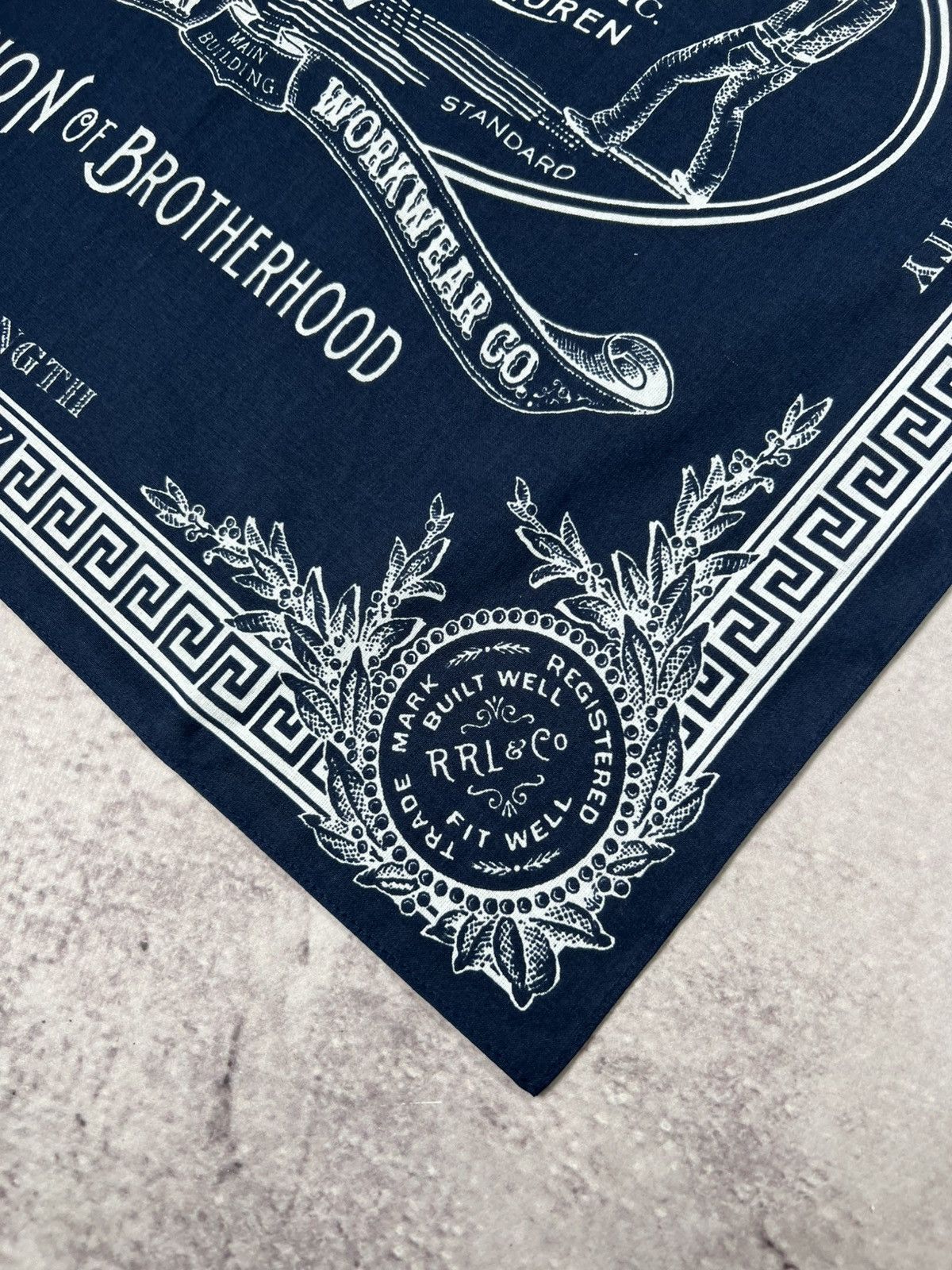 RRL Ralph Lauren Vintage Double RL (RRL) Bandana Americana Workwear Design Size ONE SIZE - 6 Thumbnail