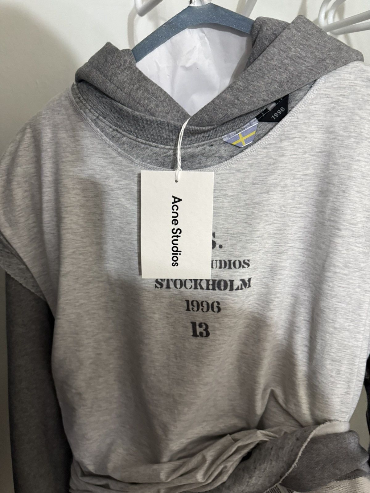 Acne Studios Acne Studios Layered Hoodie size large Size US L / EU 52-54 / 3 - 7 Thumbnail