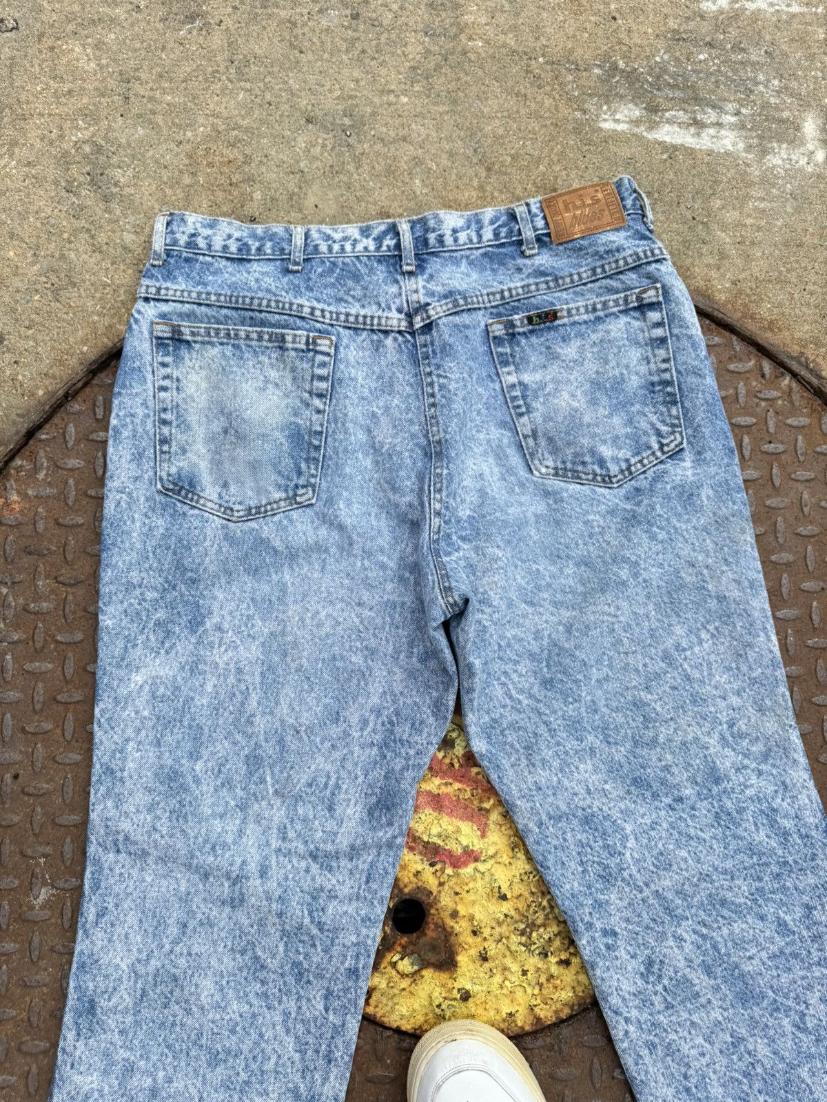 Band Tees × Vintage 80’s Vintage Acid Wash Denim Jeans Size US 36 / EU 52 - 4 Thumbnail