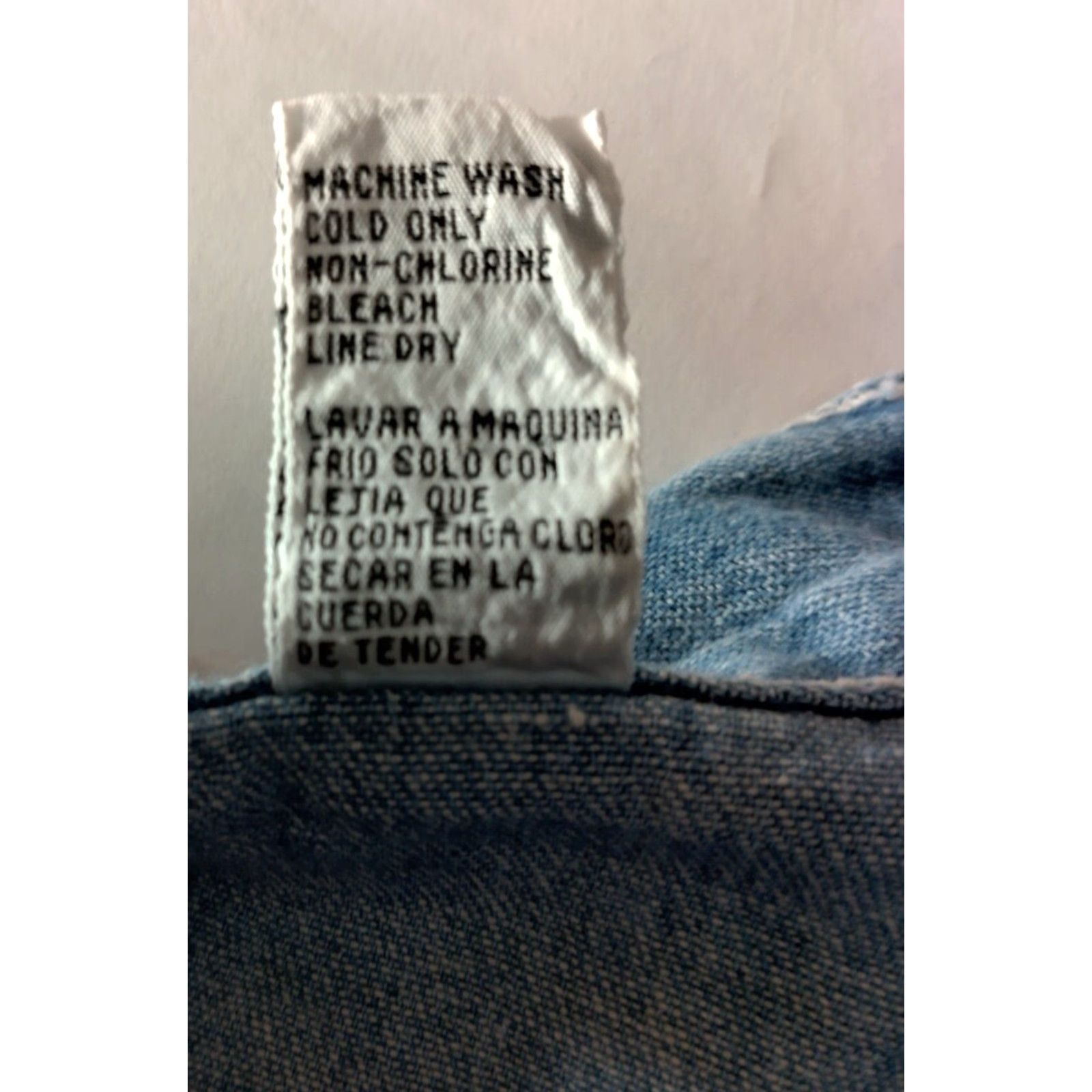 Denime VINTAGE Denim Republic Women's Long Chambray Skirt L Blue A-Line Casual Modest 90s Size 36" / US 14 / IT 50 - 4 Thumbnail