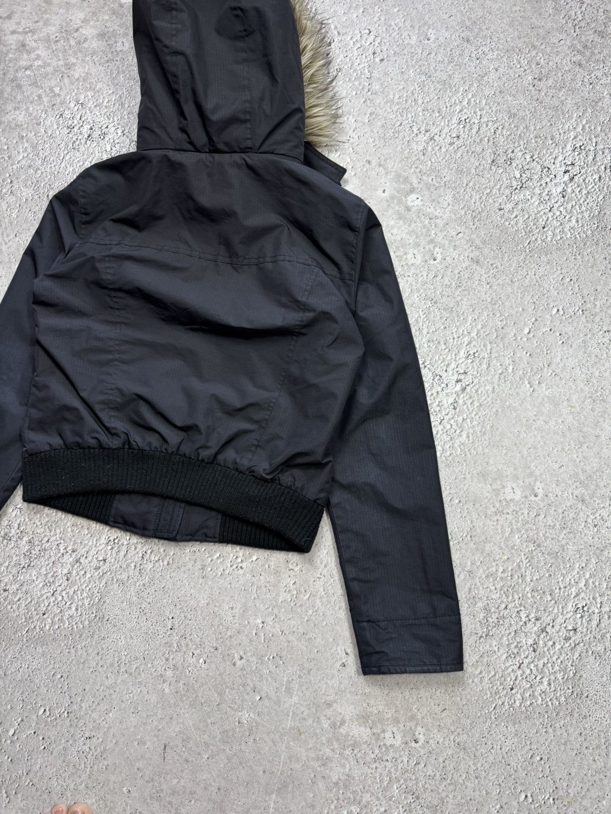 Hollister Hollister Faux Fur Hooded Bomber Jacket Black Women’s Size M Size M / US 6-8 / IT 42-44 - 10 Thumbnail