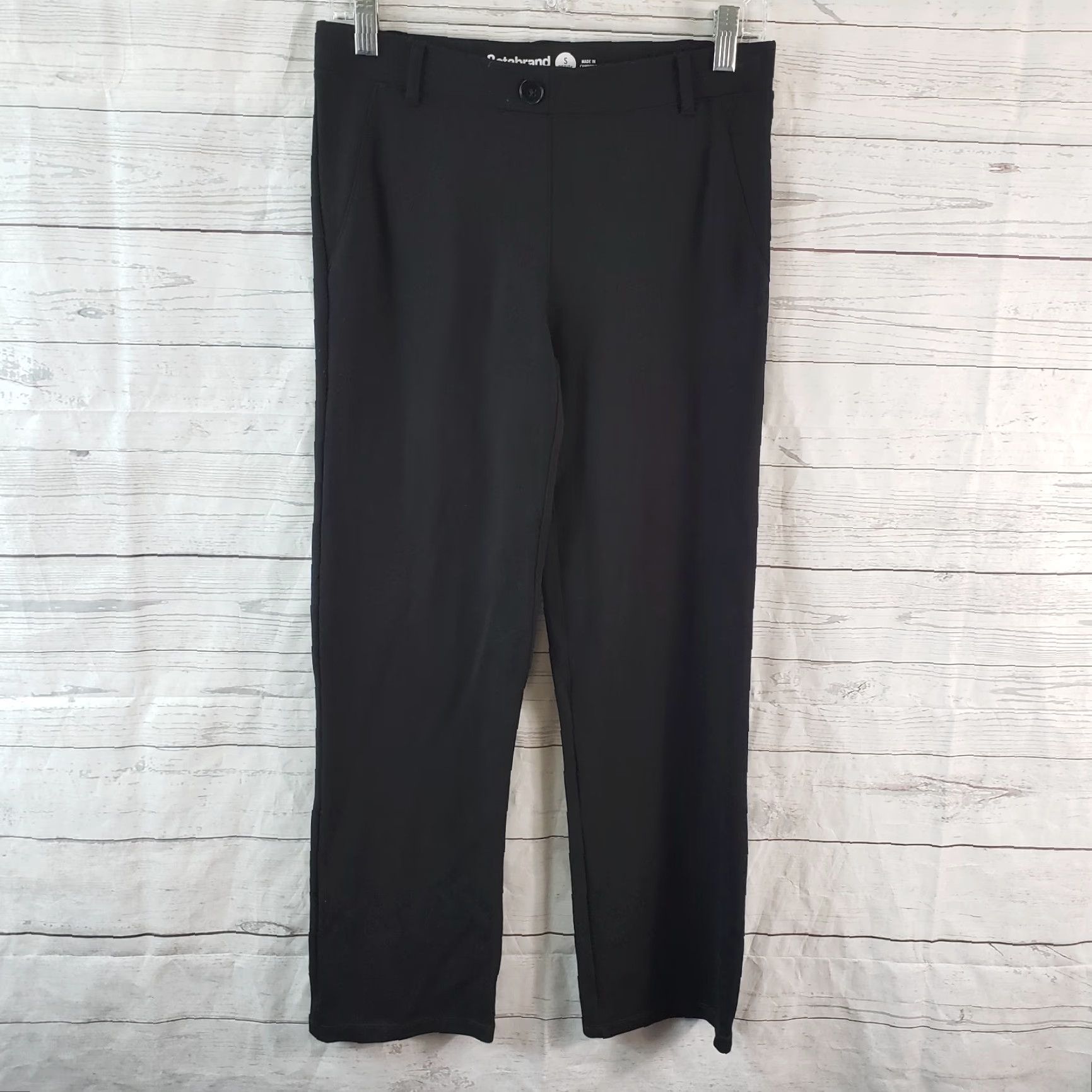 Vintage Betabrand Womens Pants Dress Pants Yoga Pants Size PS Petite Black Mid Rise Pull On Men's? Size 28" / US 6 / IT 42 - 2 Thumbnail