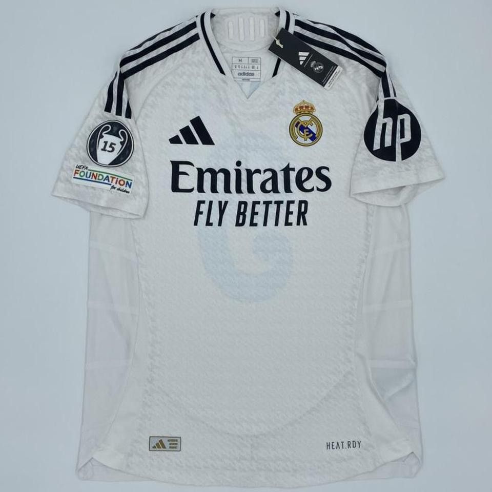 Adidas Real Madrid Mbappe 2024 25 home PLAYER VERSION UCLjersey NWT Size US M / EU 48-50 / 2 - 2 Thumbnail
