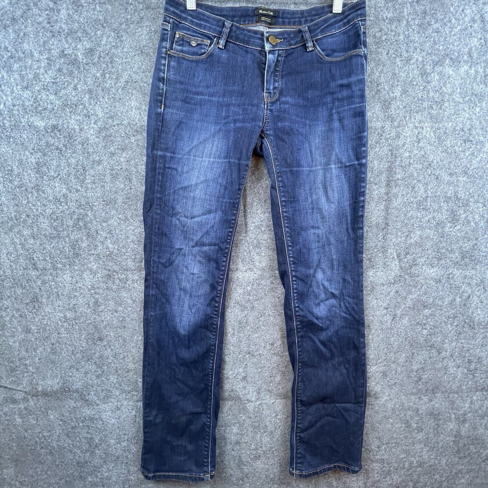 Massimo Dutti Massimo Dutti Jeans Womens 6 Straight Regular Fit Stretch Size 28" / US 6 / IT 42 - 1 Thumbnail